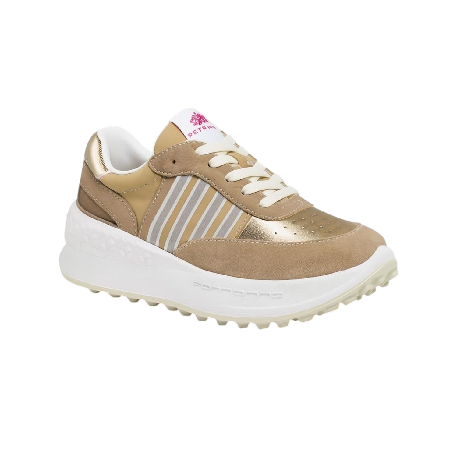 Fornarina Double Run Sneakers Donna Tortora Oro