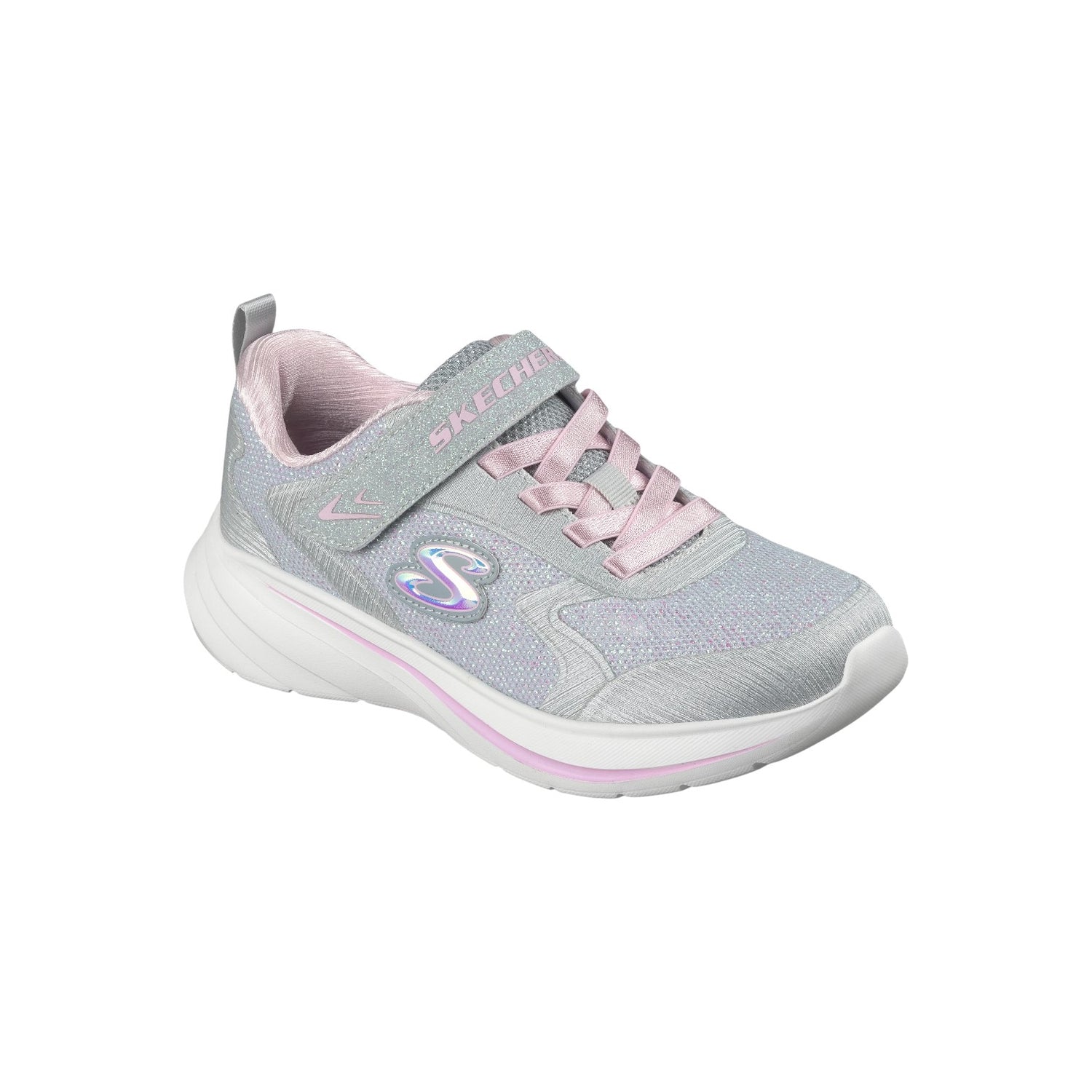 Skechers Sneakers Bambina Grigio Chiaro in Tessuto