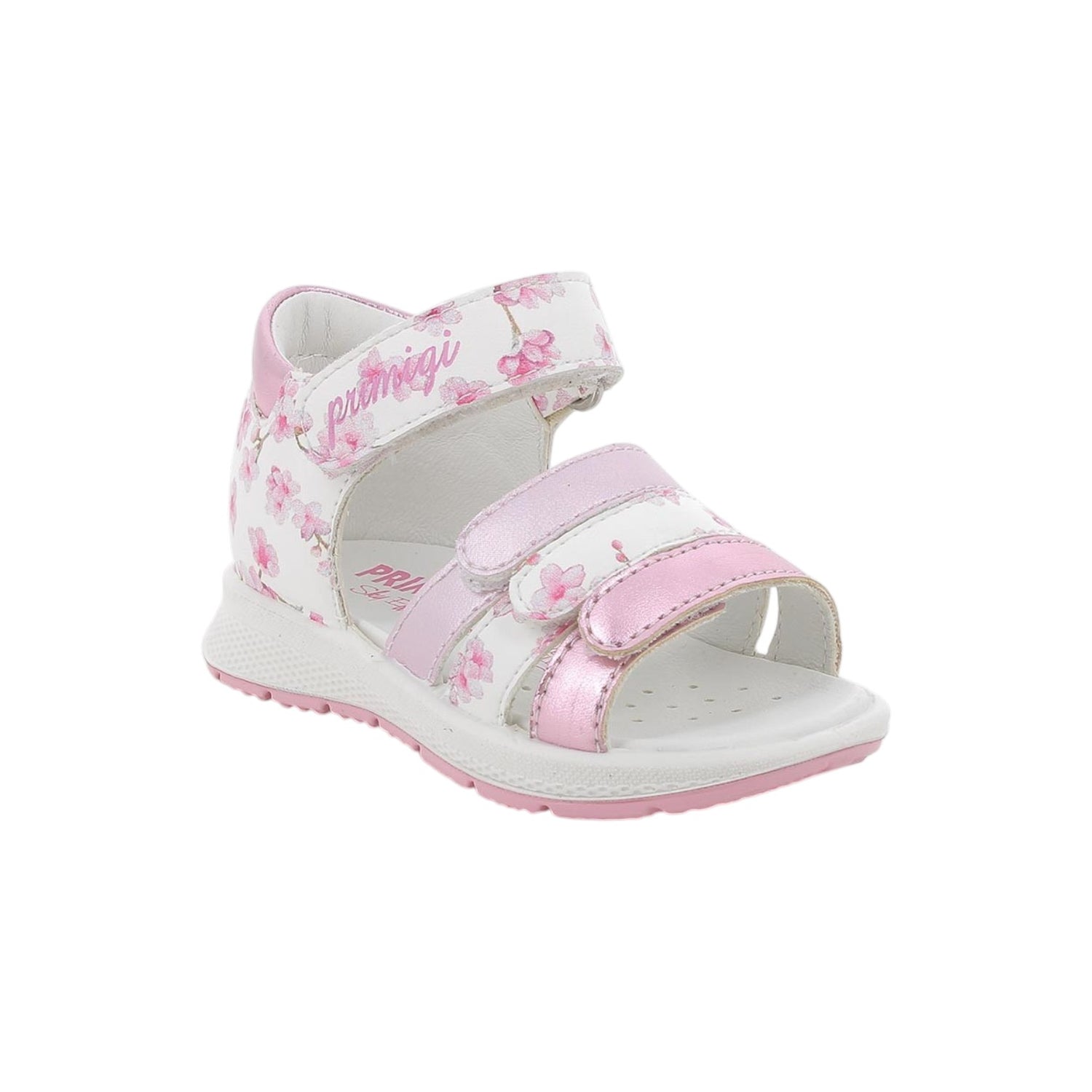Primigi Sandalo Bambina Bianco Rosa con Stampa Floreale Numero 22/23/24