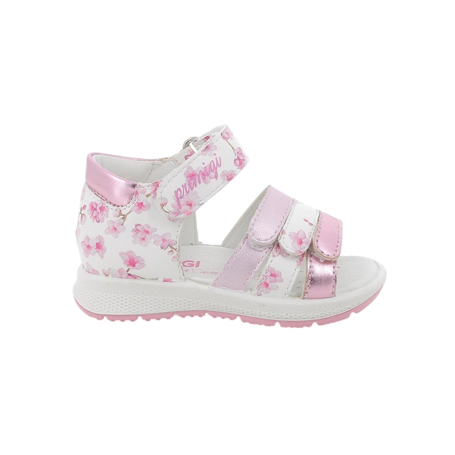 Primigi Sandalo Bambina Bianco Rosa con Stampa Floreale