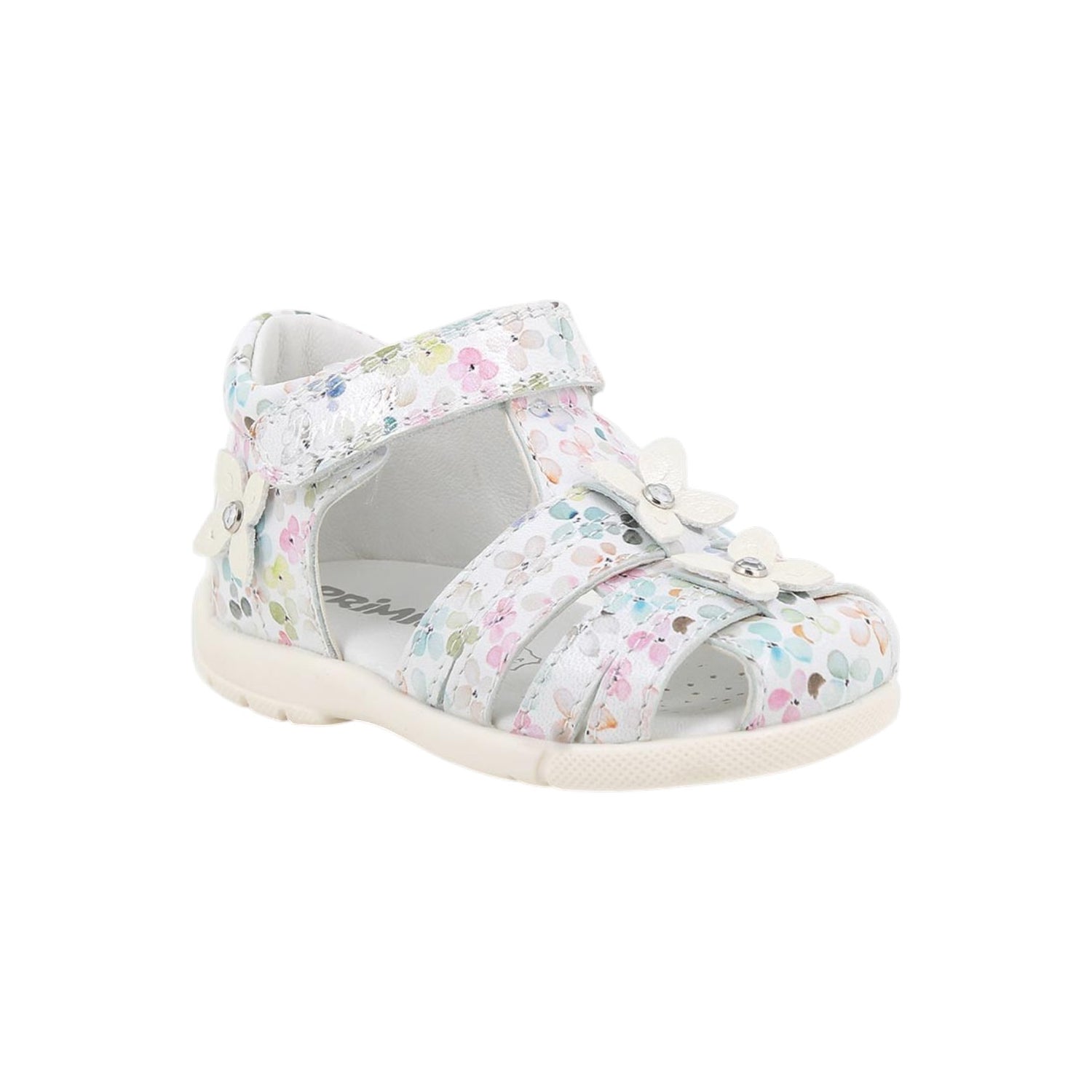 Primigi Ragnetto Bambina in Pelle Bianco Multi