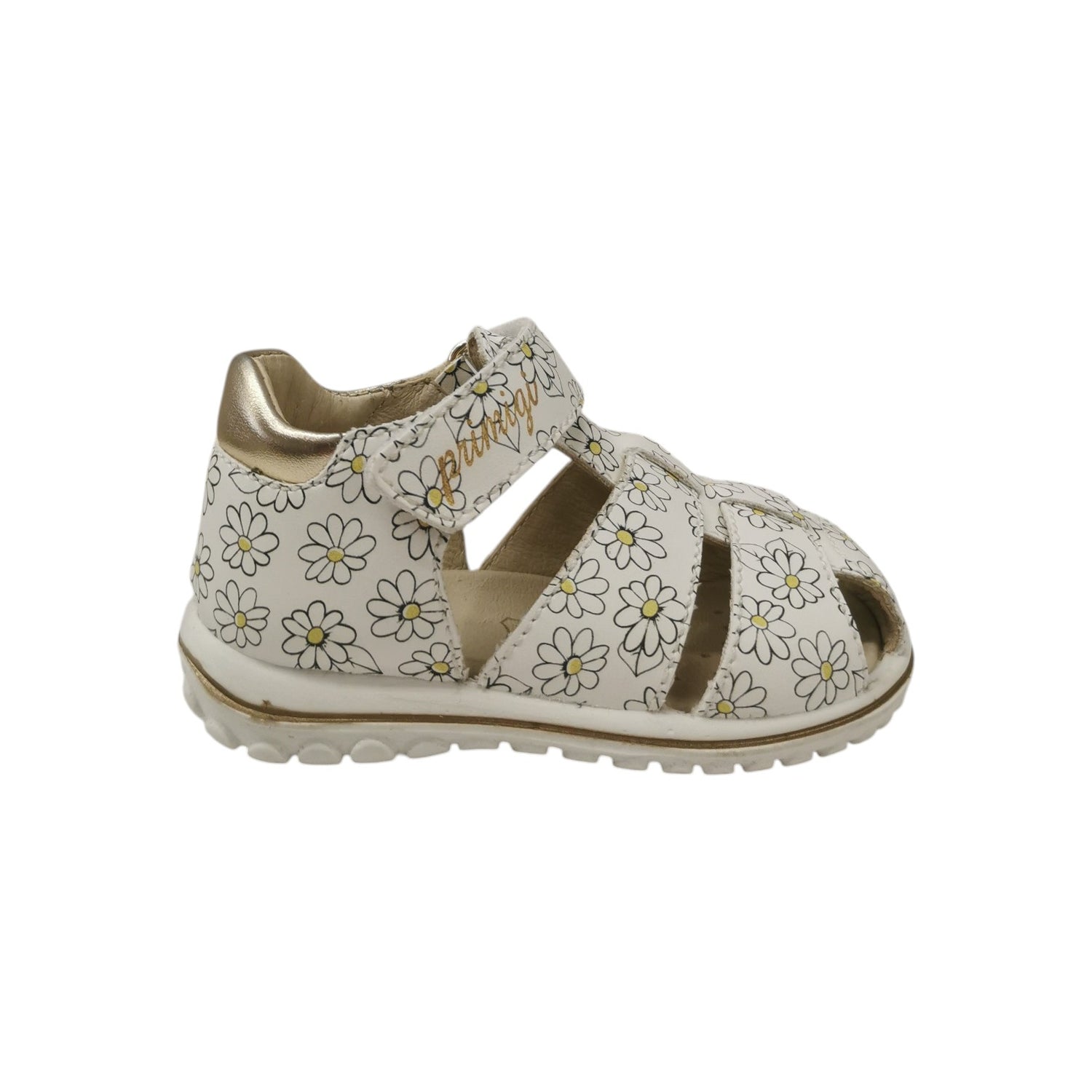Primigi Ragnetto Bambina Bianco con Fiori e Strappo