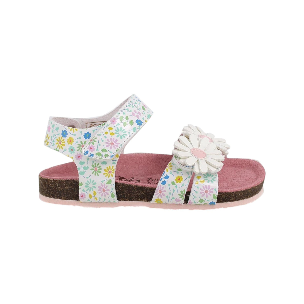 Primigi Sandalo Bambina Bianco con Stampa Floreale Multi