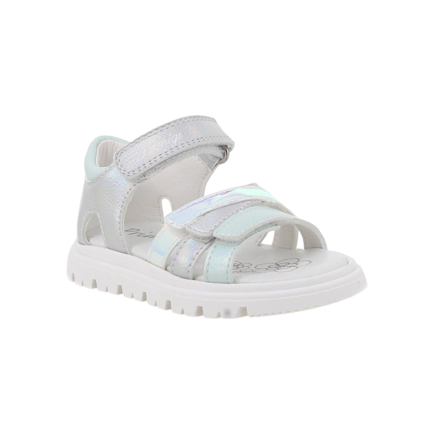 Primigi Sandalo Bambina Argento Acqua con Stappo Numero 22/23/24