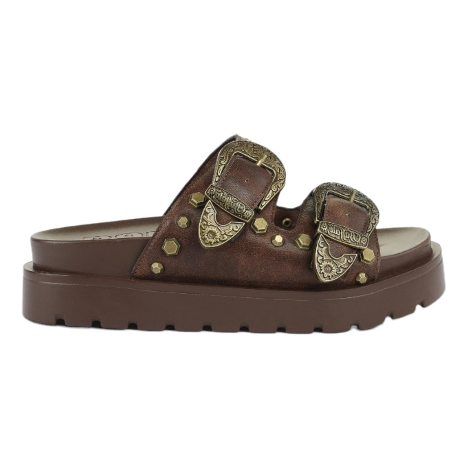 Buffalo Raya Ari West Ciabatta Donna Marrone