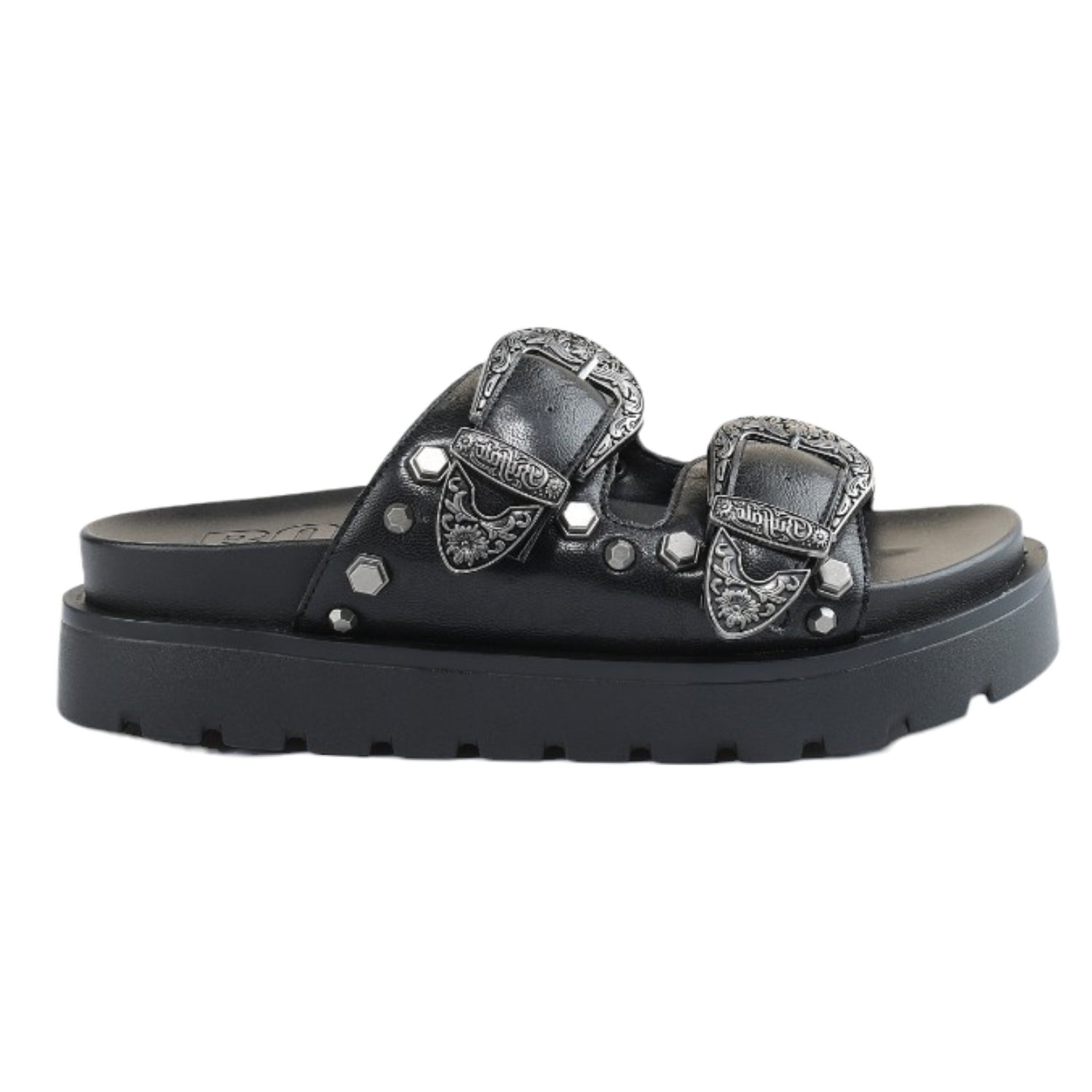Buffalo Raya Ari West Ciabatta Donna Nera