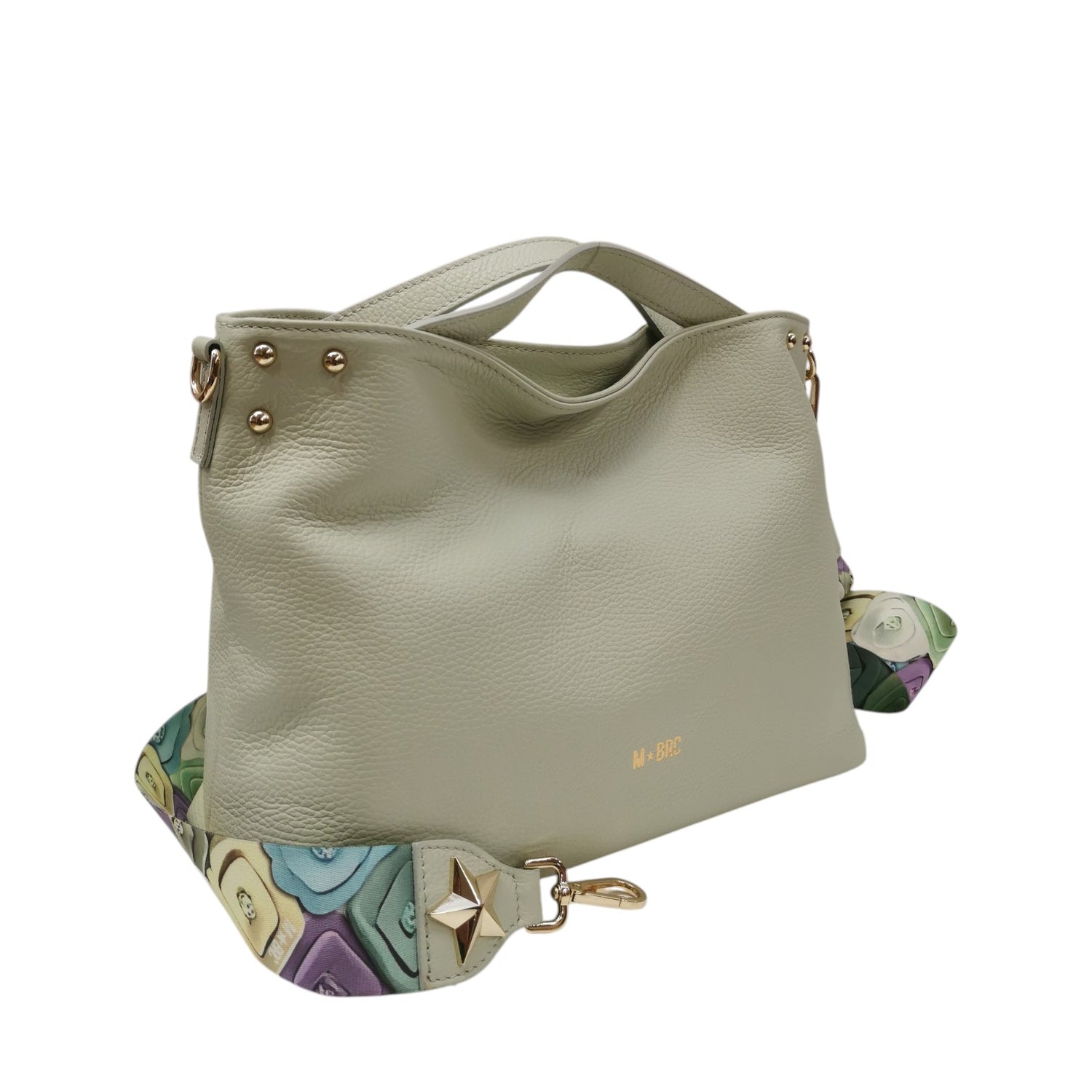 M Brc Borsa a Mano Donna Linea Obona Media in Pelle Acqua