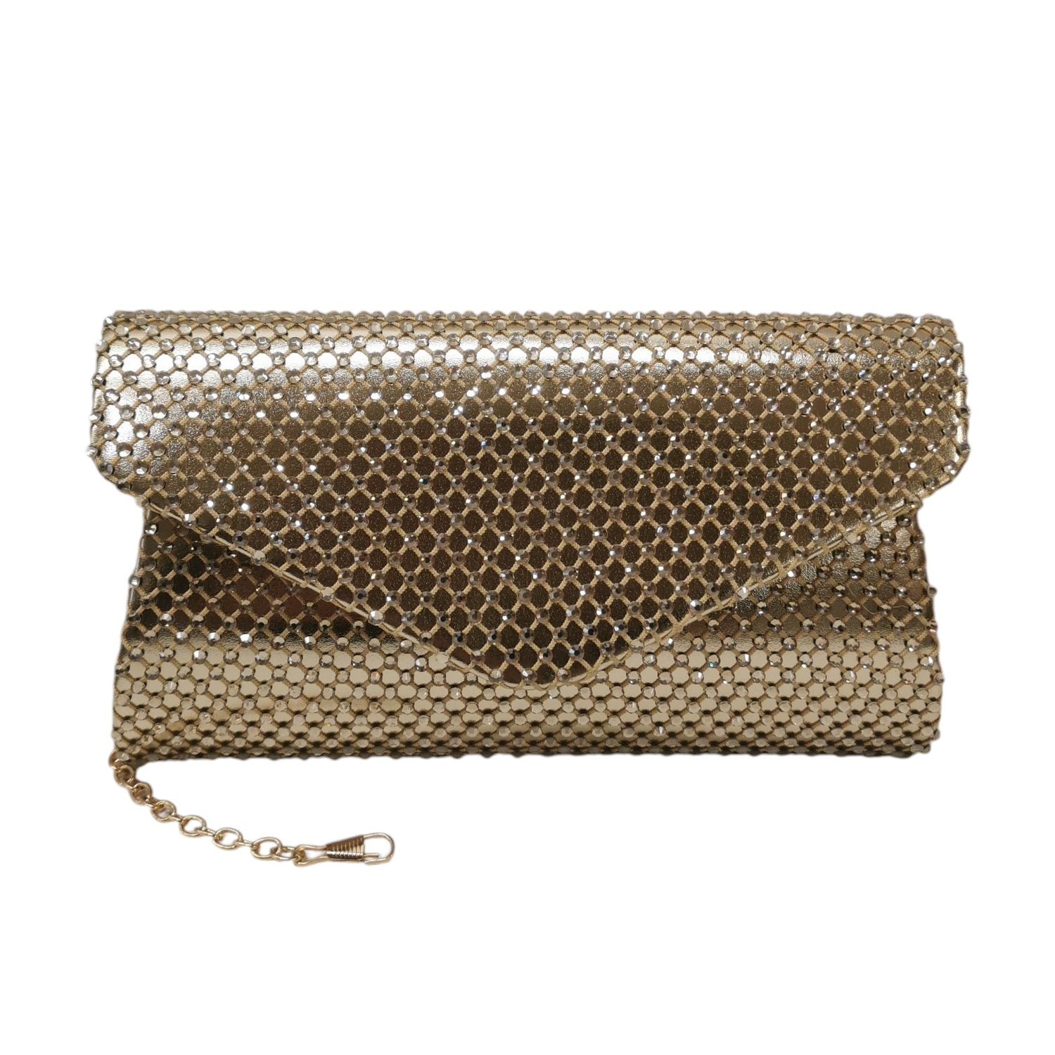 Cayetano Giménez Pochette Donna Oro con Strass