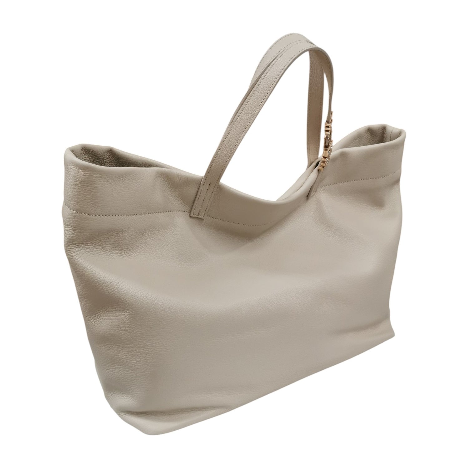M Brc Borsa a Mano Grande Donna Linea Block Avorio