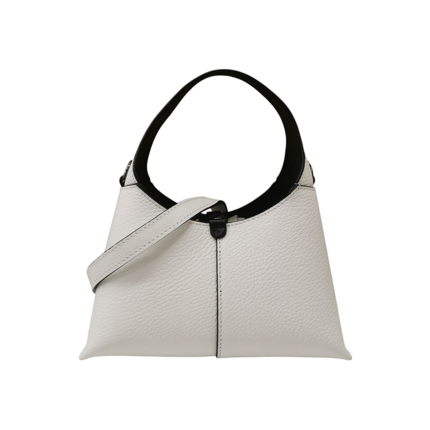 M Brc Borsa a Tracolla Donna Piccola Linea Luna in Pelle Bianca con Pochette