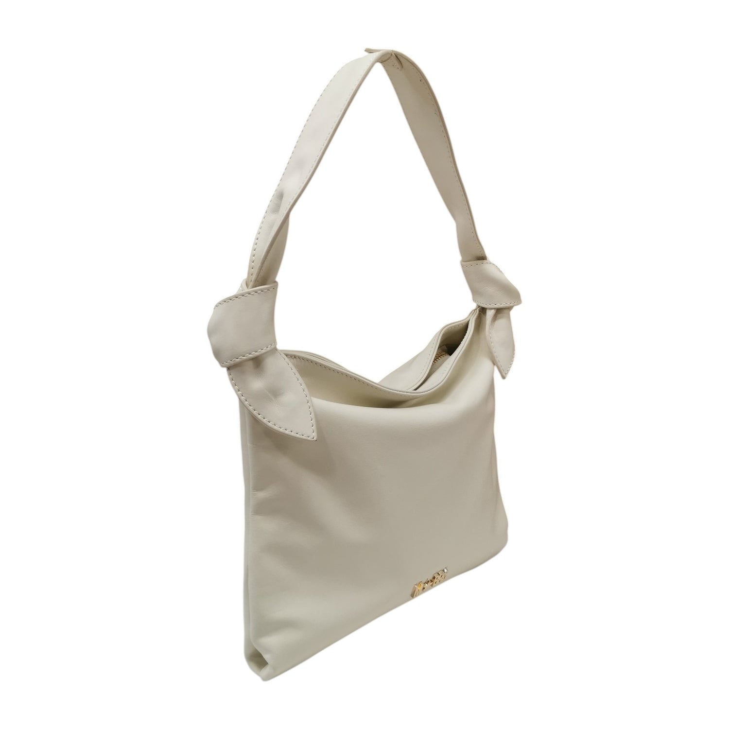M Brc Borsa a Spalla Donna Linea Petali Panna in Pelle