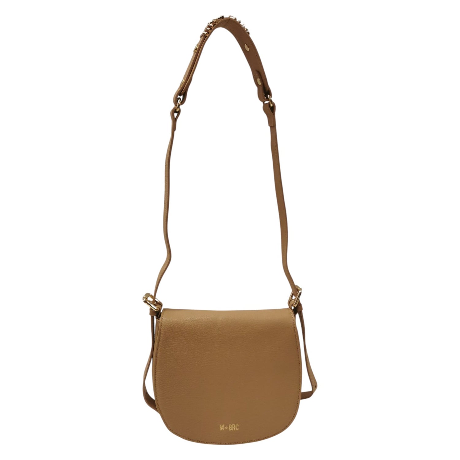 M Brc Borsa a Tracolla Donna Linea Lettering Cammello