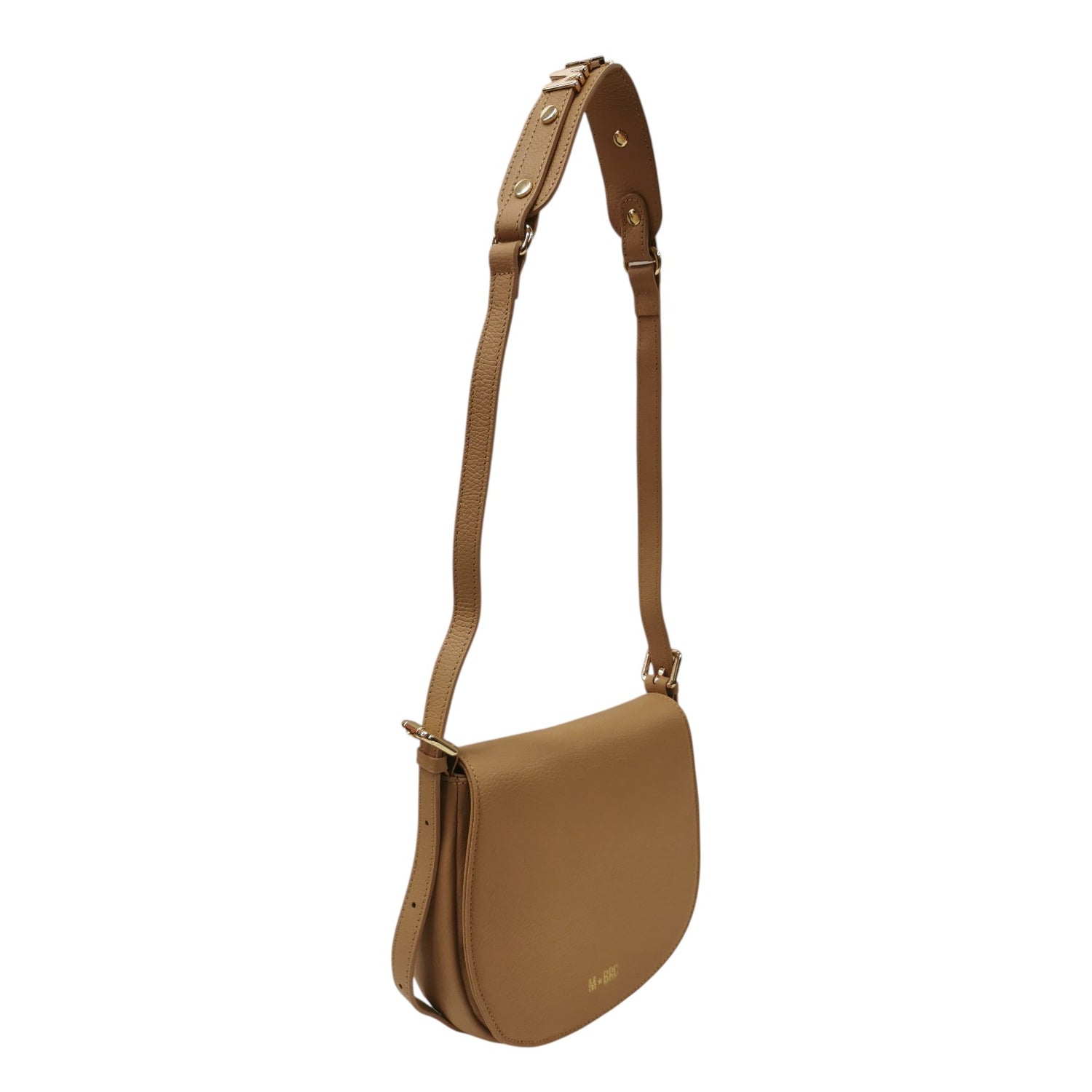 M Brc Borsa a Tracolla Donna Linea Lettering Cammello