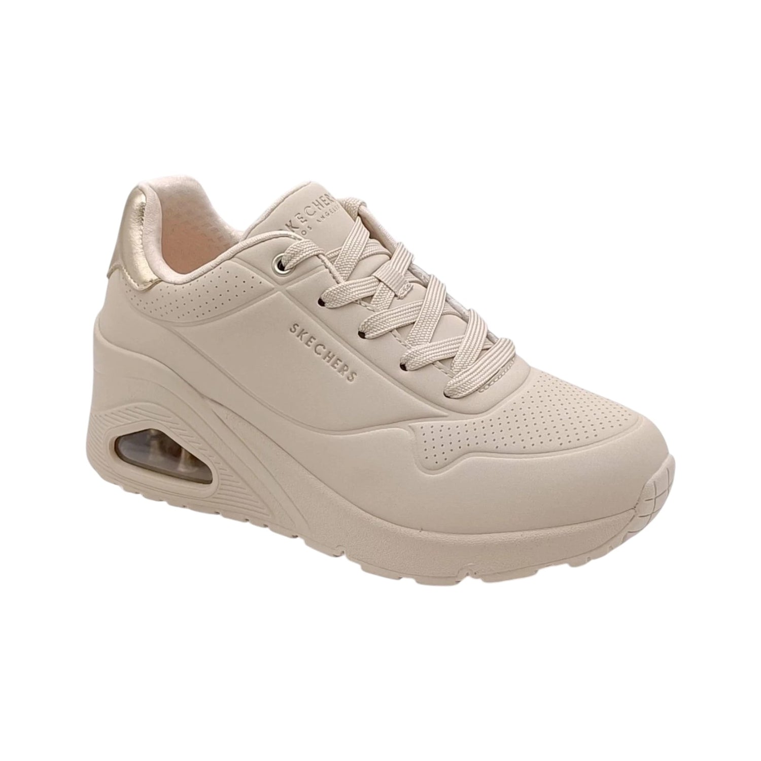 Skechers Sneakers Donna Bianco Sporco Uno Wedge - HI Steps