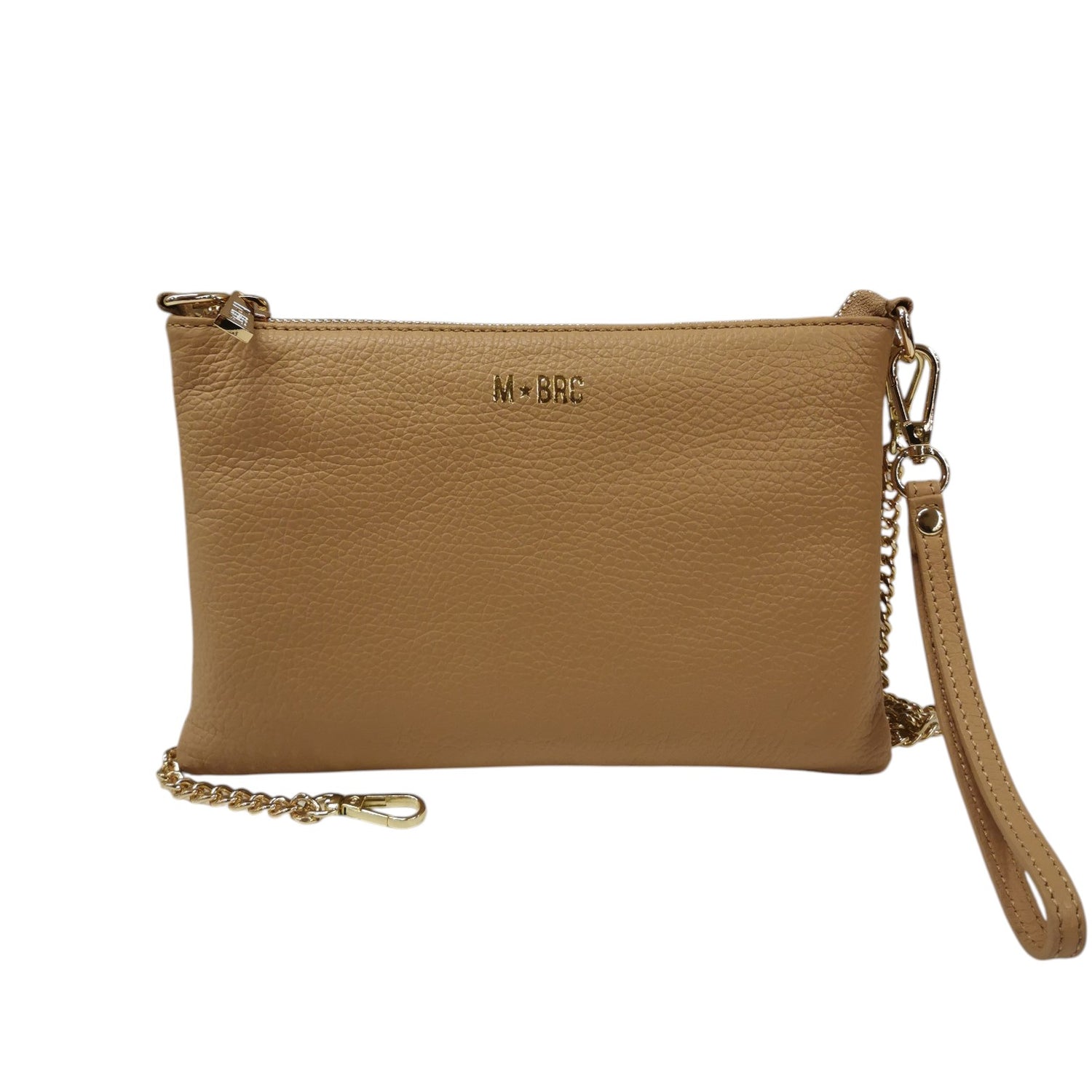 M Brc Pochette Donna Linea Jolly Cammello con Catena