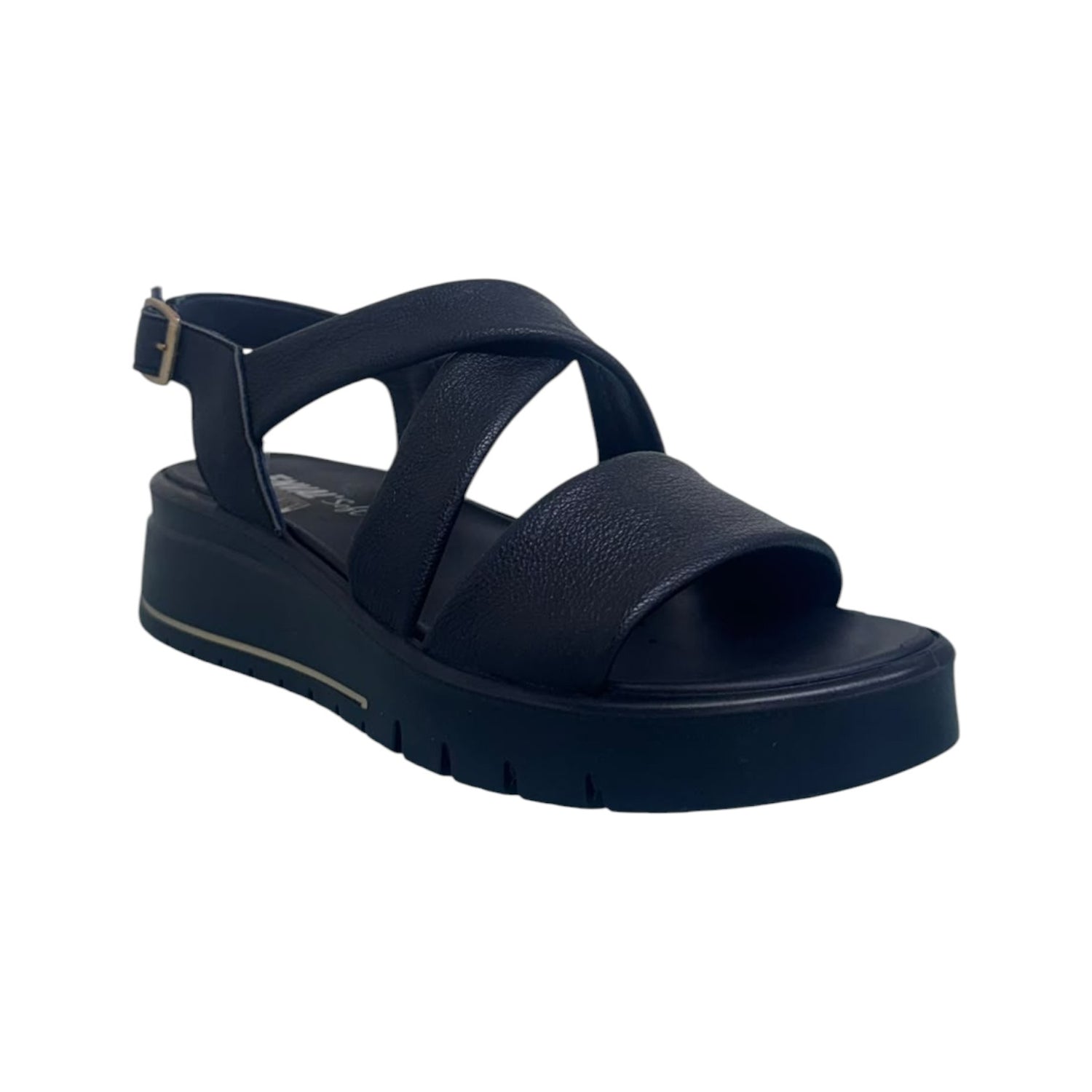Enval Soft Sandalo Donna in Morbida Pelle Nero