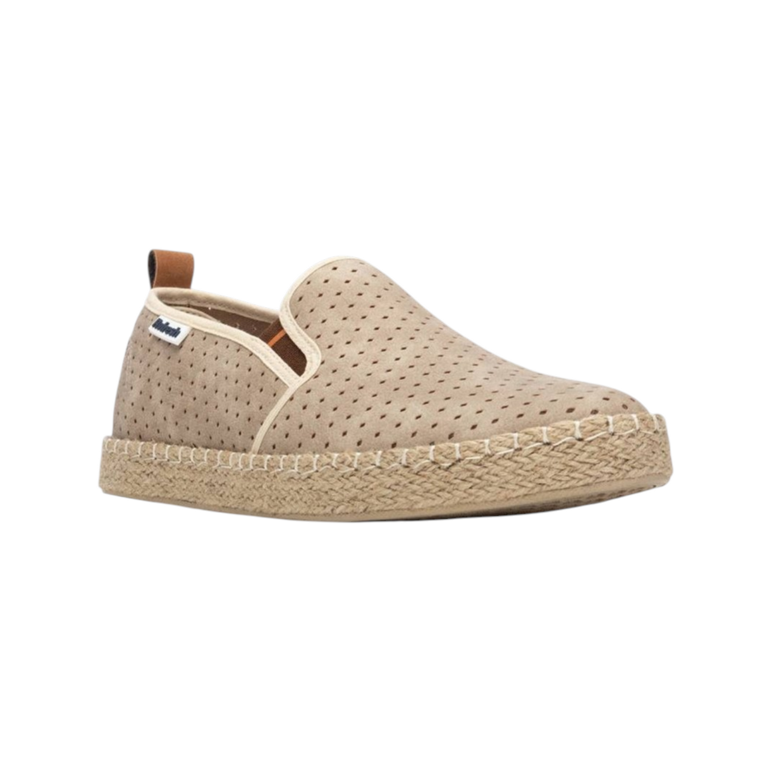 Refresh Espadrillas Uomo in Ecopelle Traforata Beige