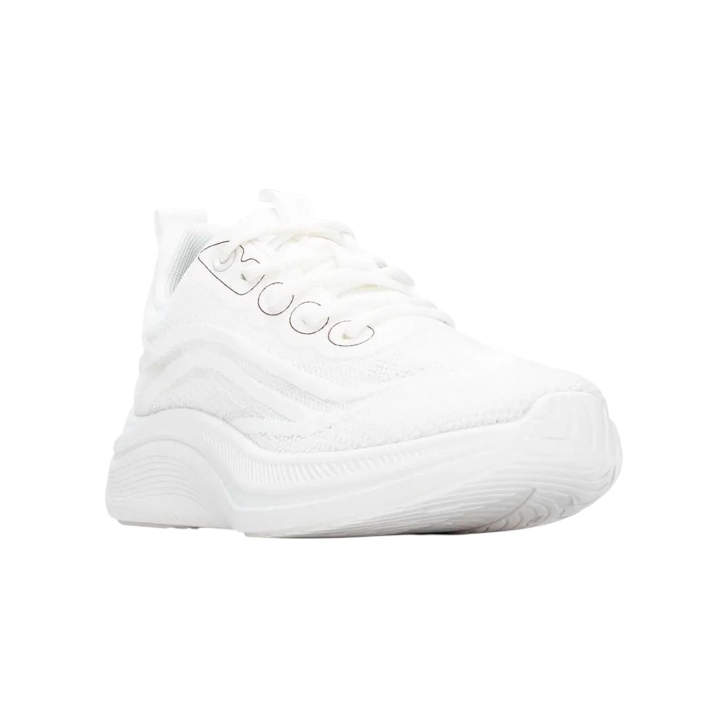 Refresh Sneakers Donna in Tessuto Bianca Rialzata