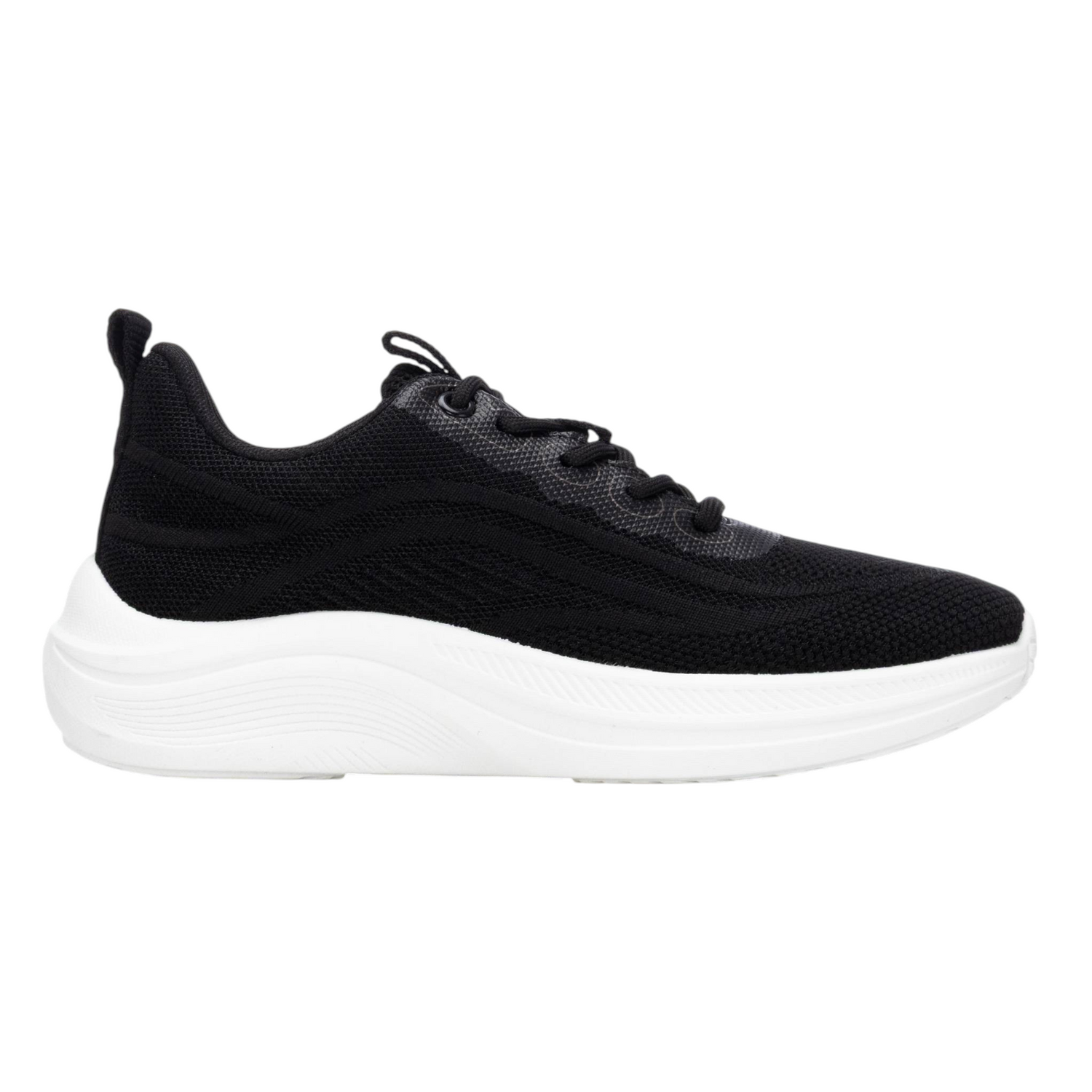 Refresh Sneakers Donna in Tessuto Nera Rialzata