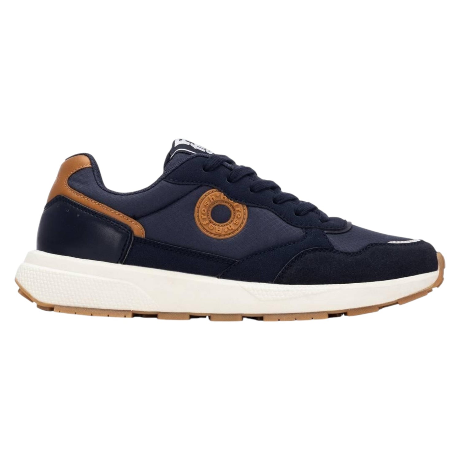 Refresh Sneakers Uomo Blu in Tessuto ed Ecopelle