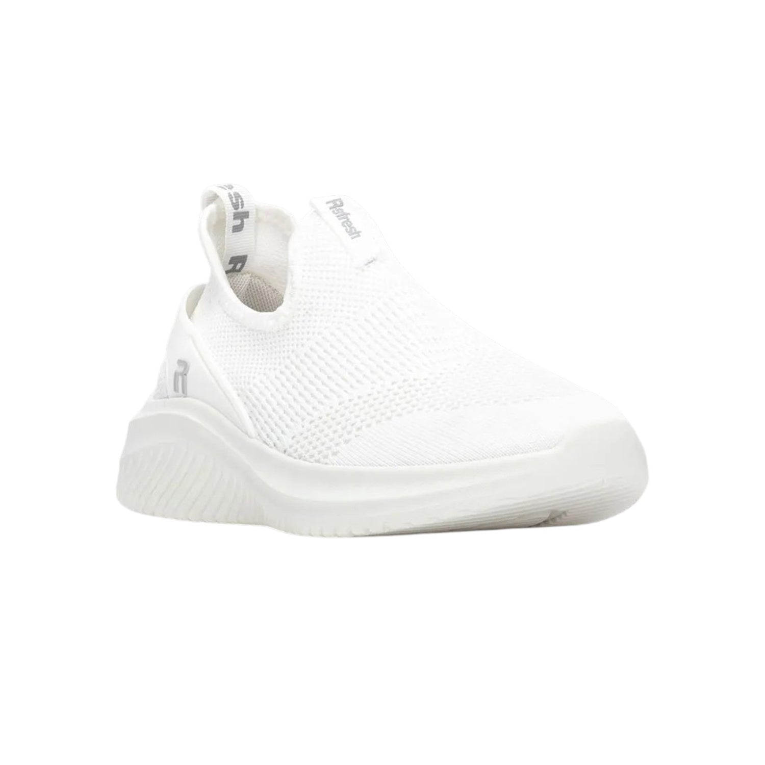Refresh Slip On Donna in Tessuto Bianco