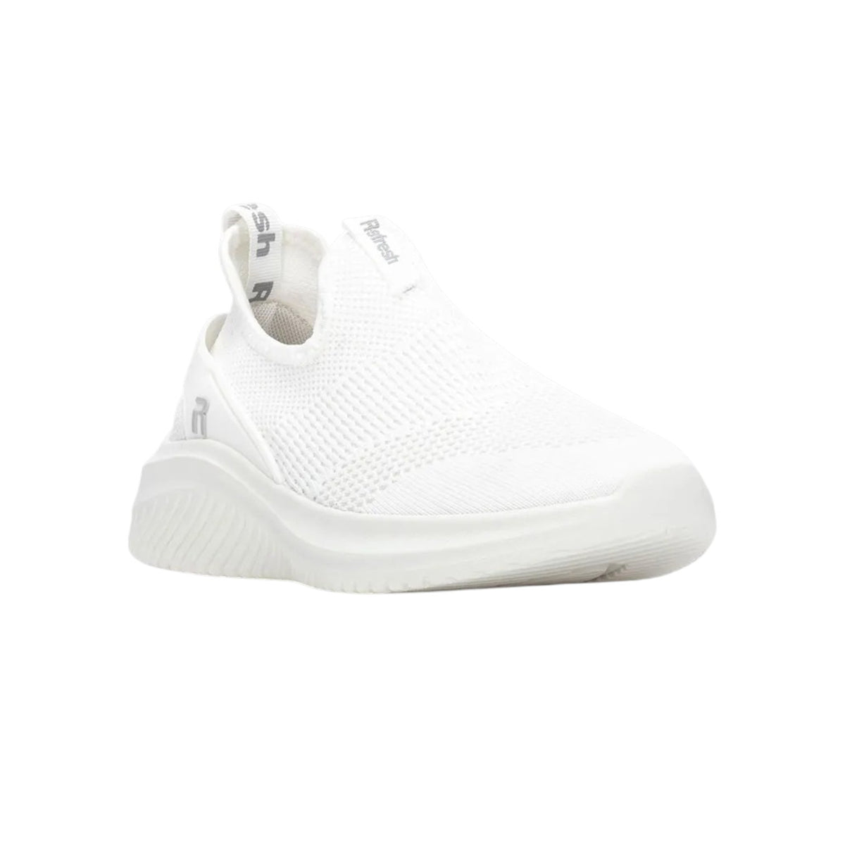 Refresh Slip On Donna in Tessuto Bianco
