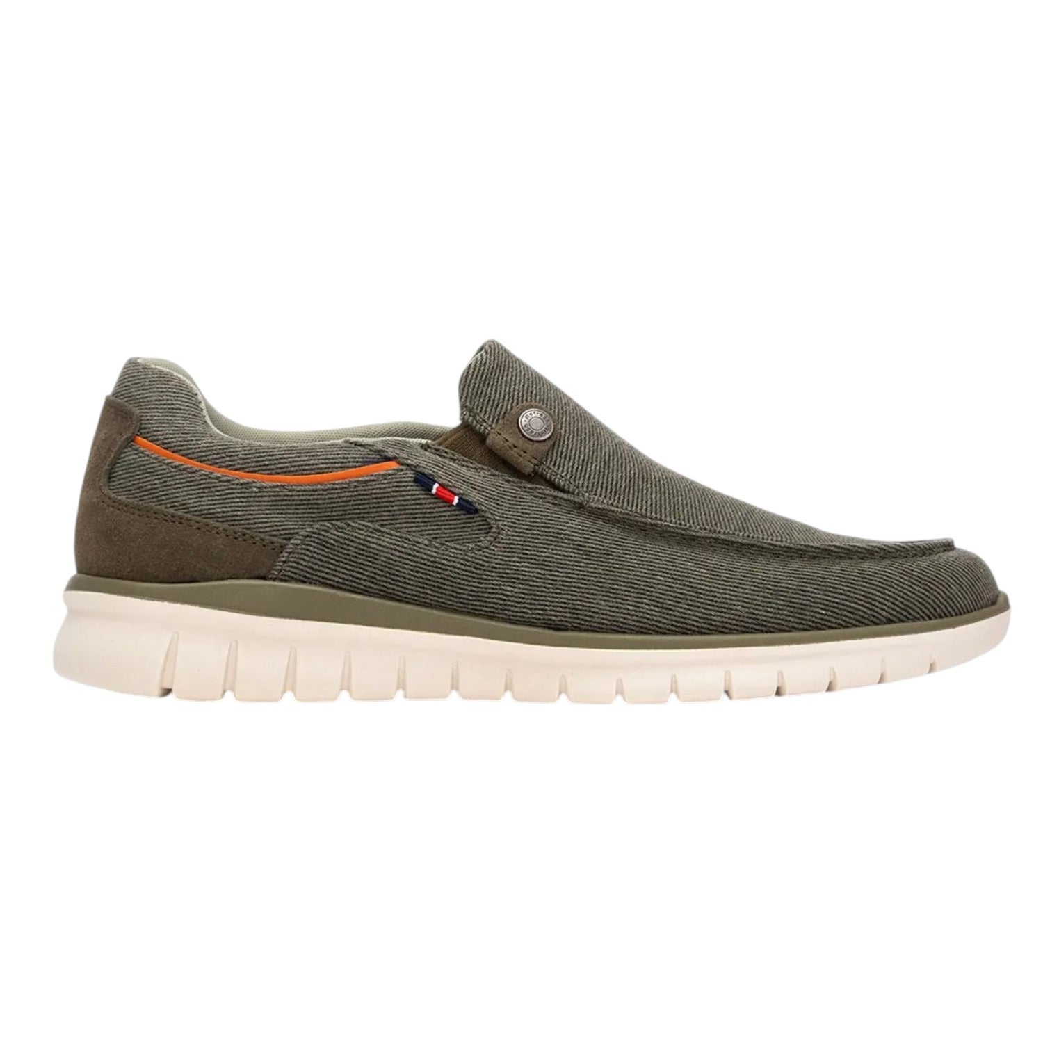 Refresh Slip On Uomo in Tela Kaki