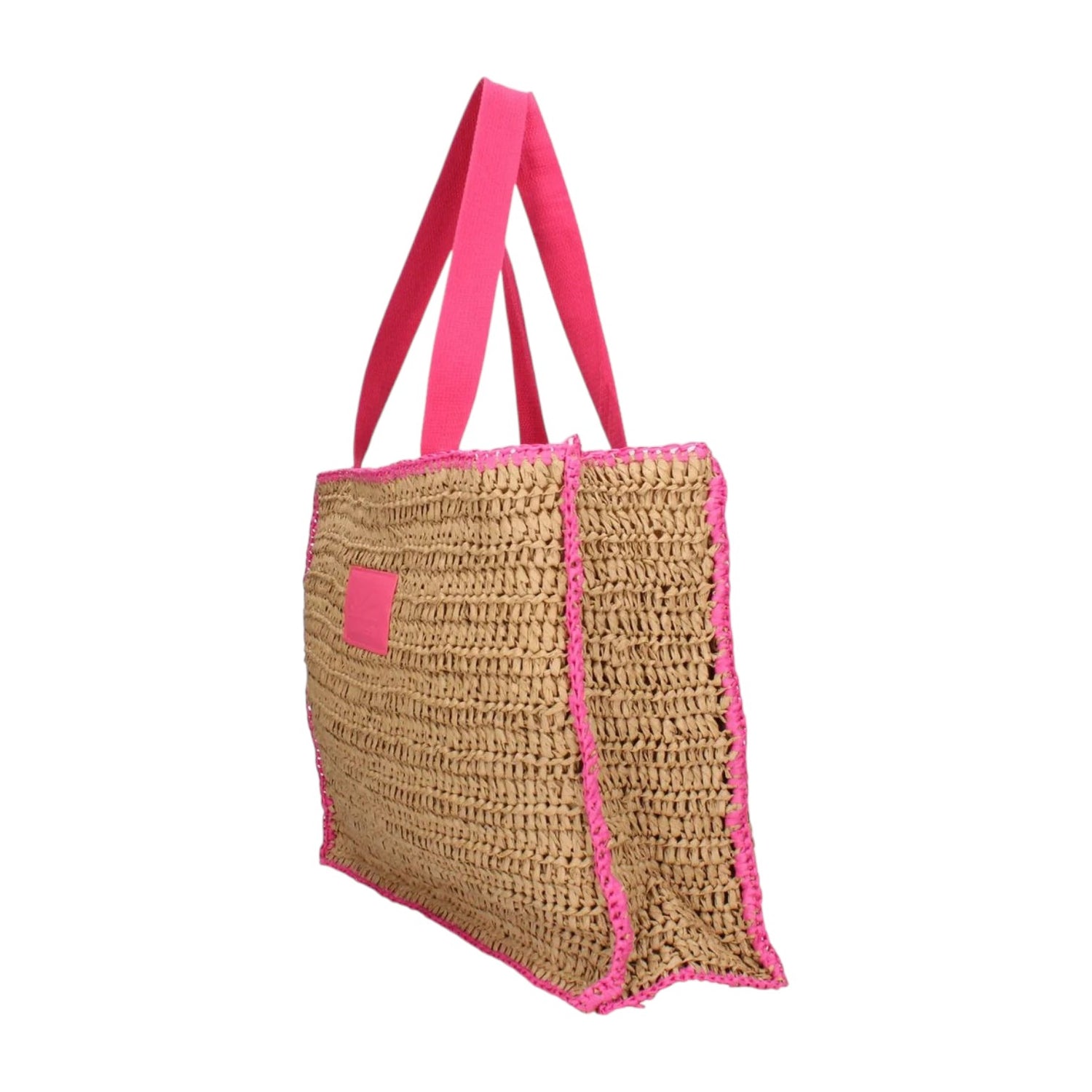 Refresh Borsa a Spalla Donna in Raffia Fucsia