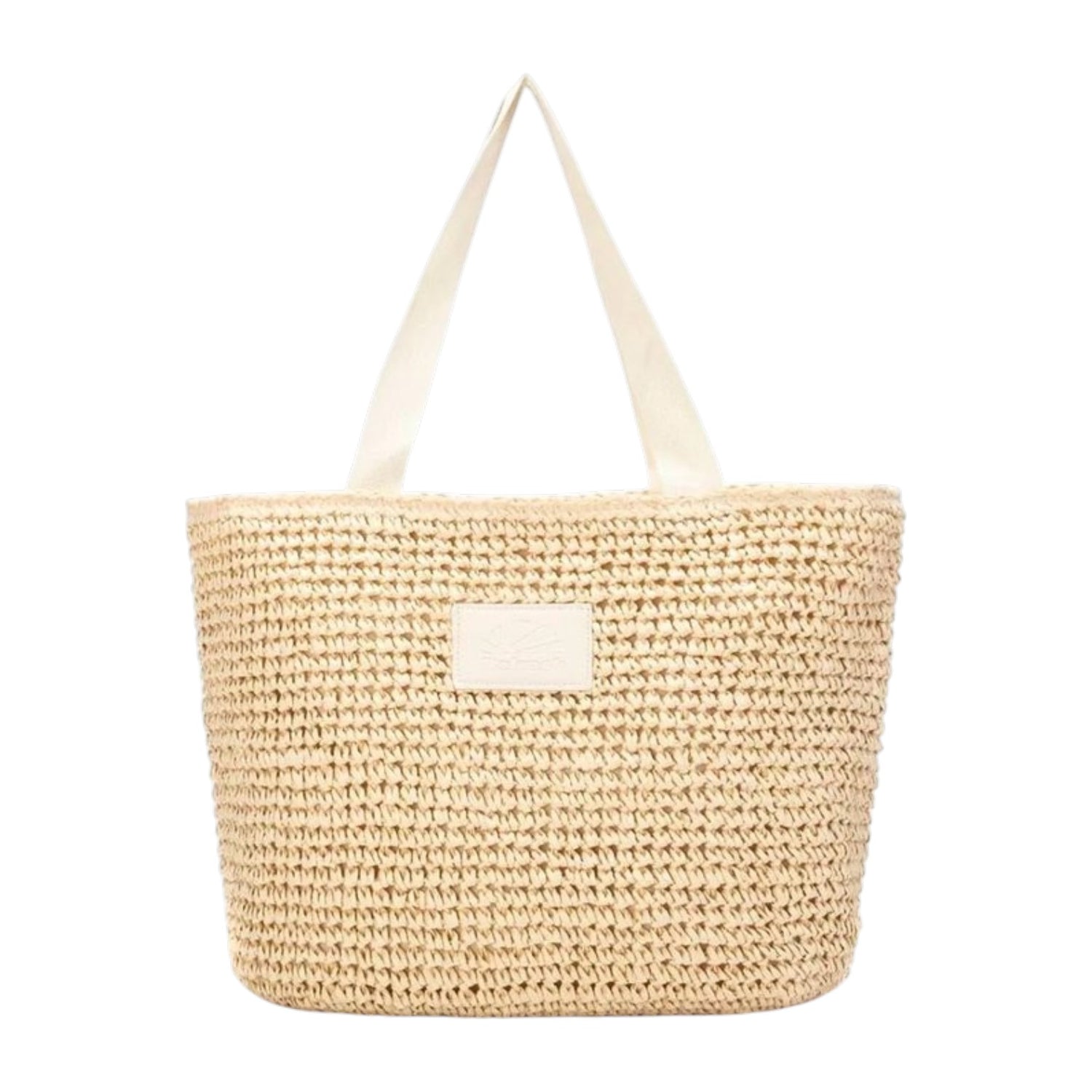 Refresh Borsa a Spalla Donna in Raffia Beige