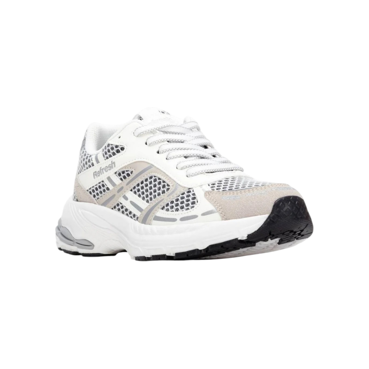 Refresh Sneakers Donna in Ecopelle e Tessuto Bianca