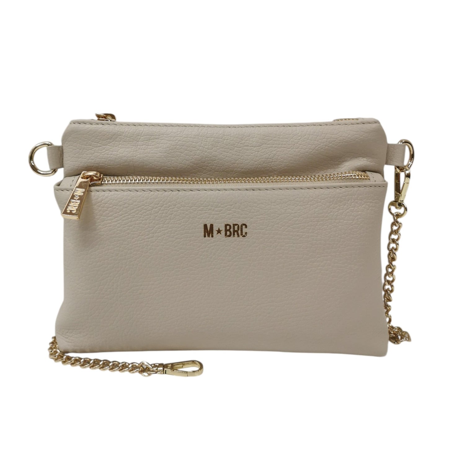 M Brc Pochette Donna Linea Jolly Avorio in Pelle