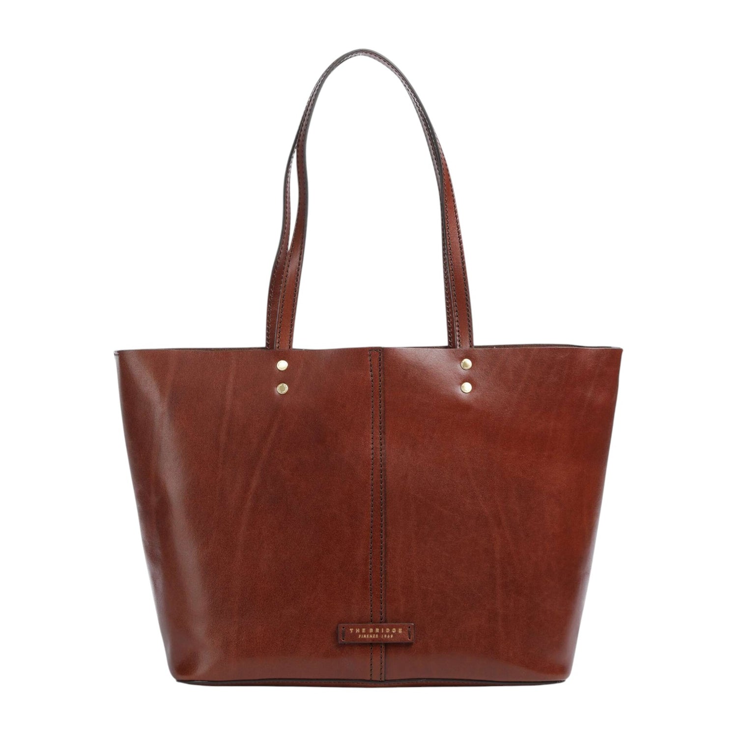 The Bridge Shopper Donna Lisa in Pelle Cuoio con Pochette