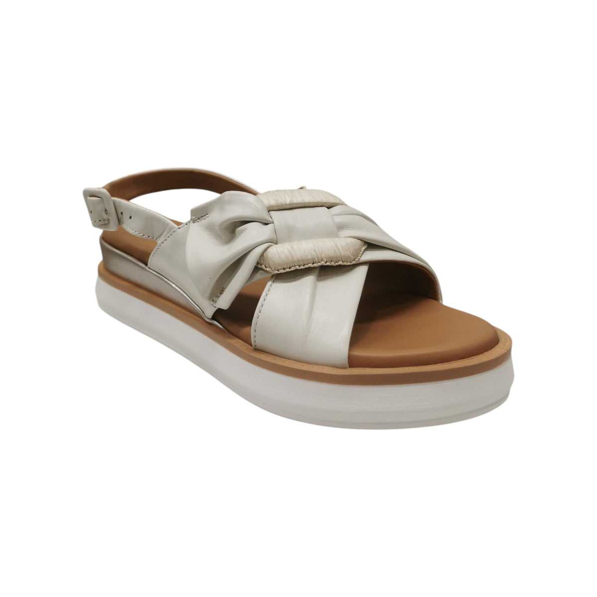Susimoda Sandalo Donna in Pelle Burro con Zeppa Alta 45mm