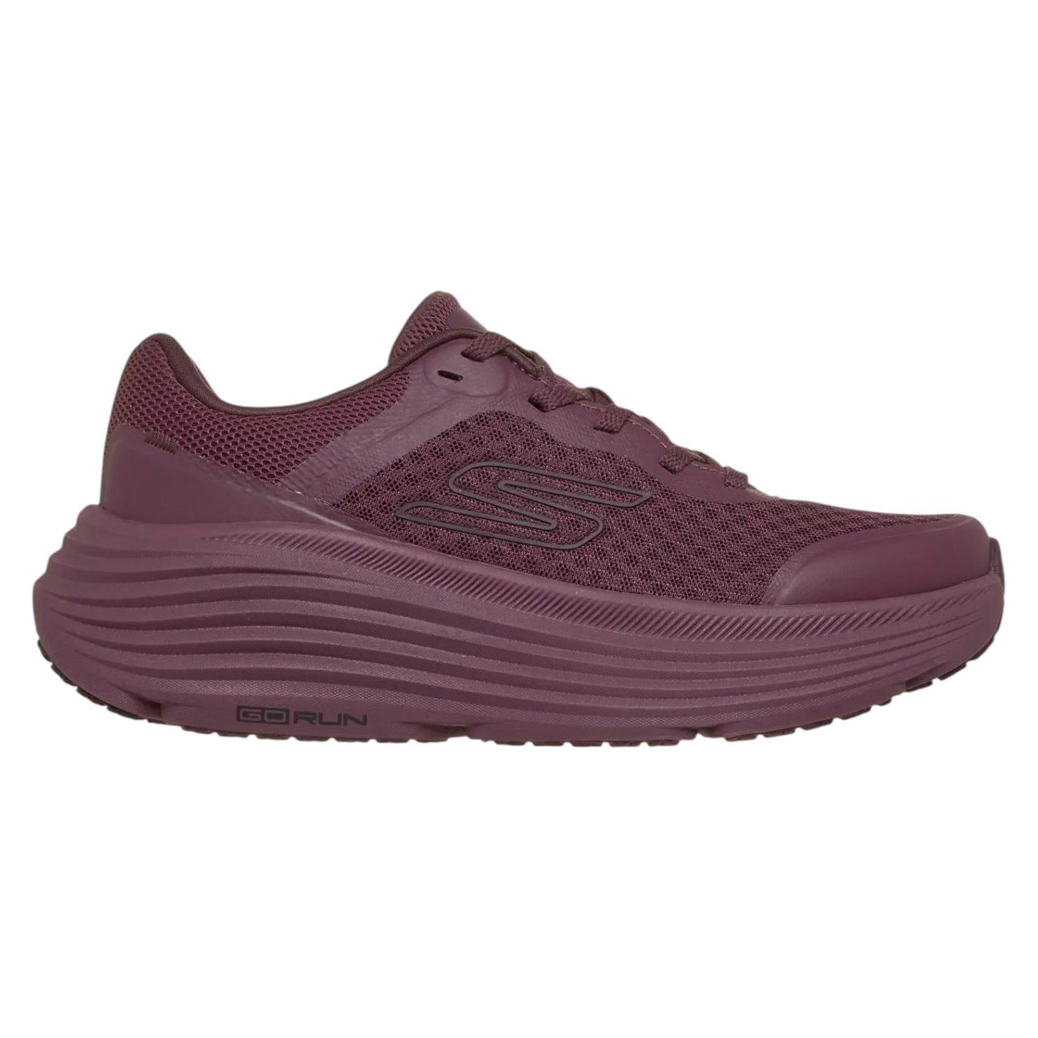 Skechers Sneakers Donna in Tessuto Borgogna Max Cushioning Endeavour