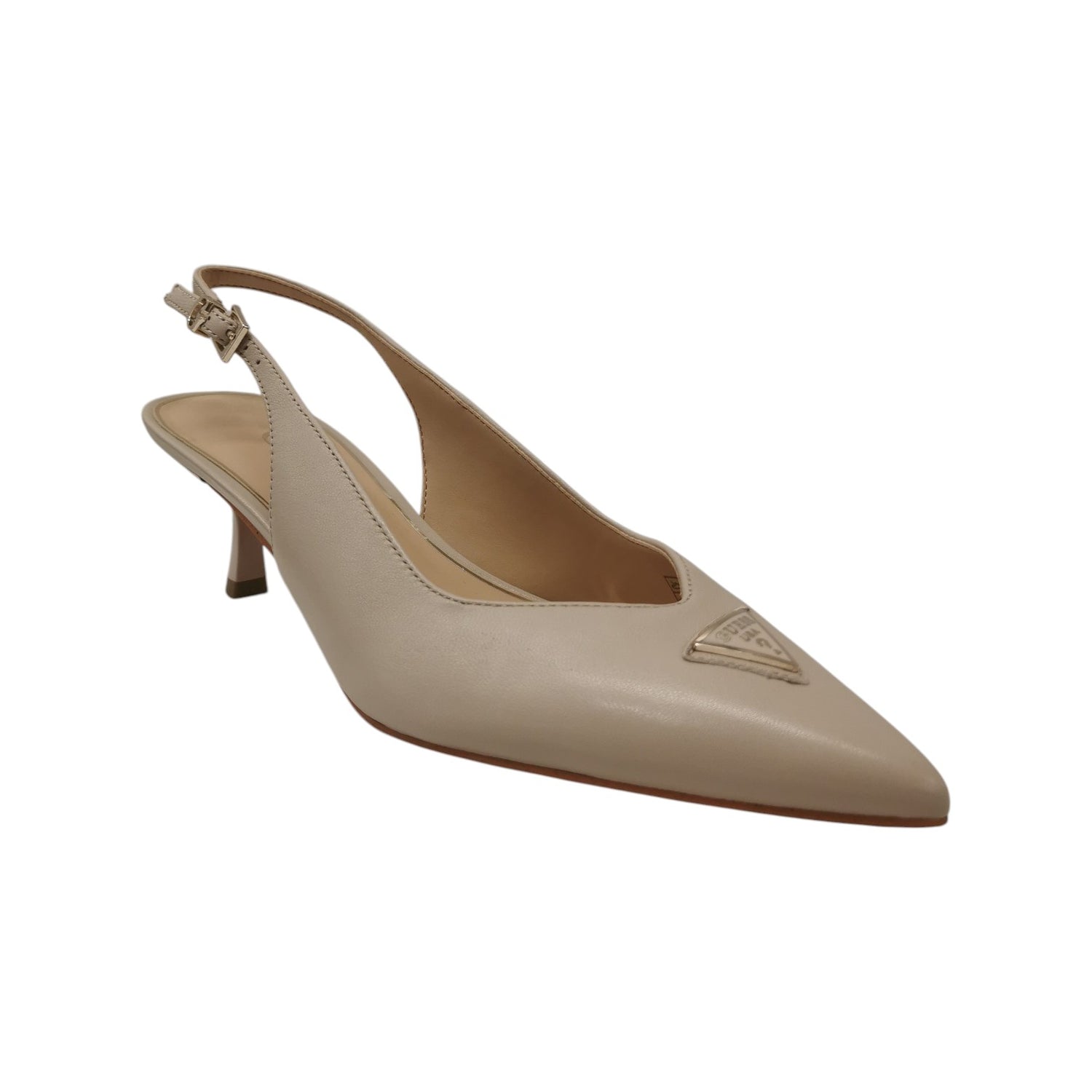Guess Chanelle Donna in Pelle Nudo Yannicke2 con Tacco Sottile Alto 60mm