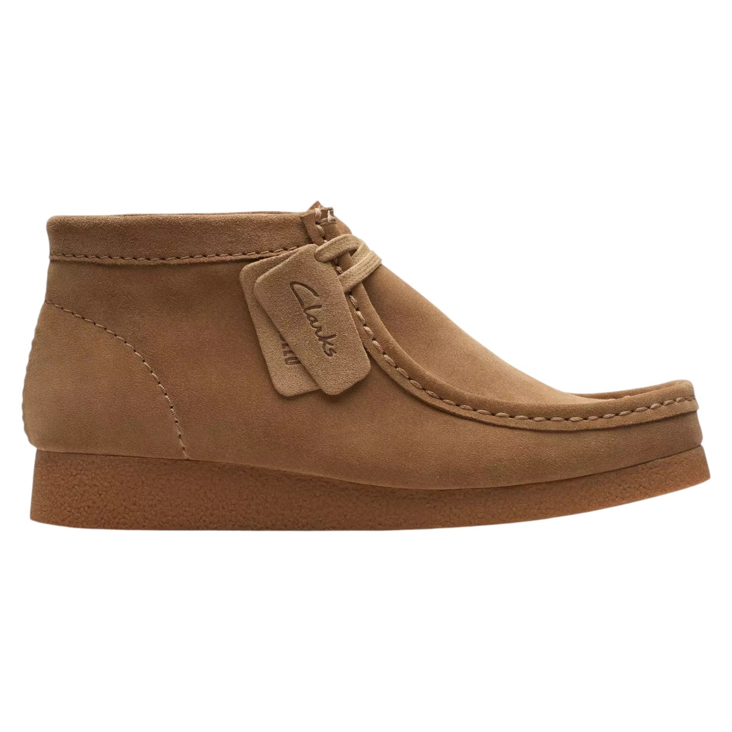 Clarks WallabeeEvo Bt Allacciato Uomo in Camoscio Sabbia