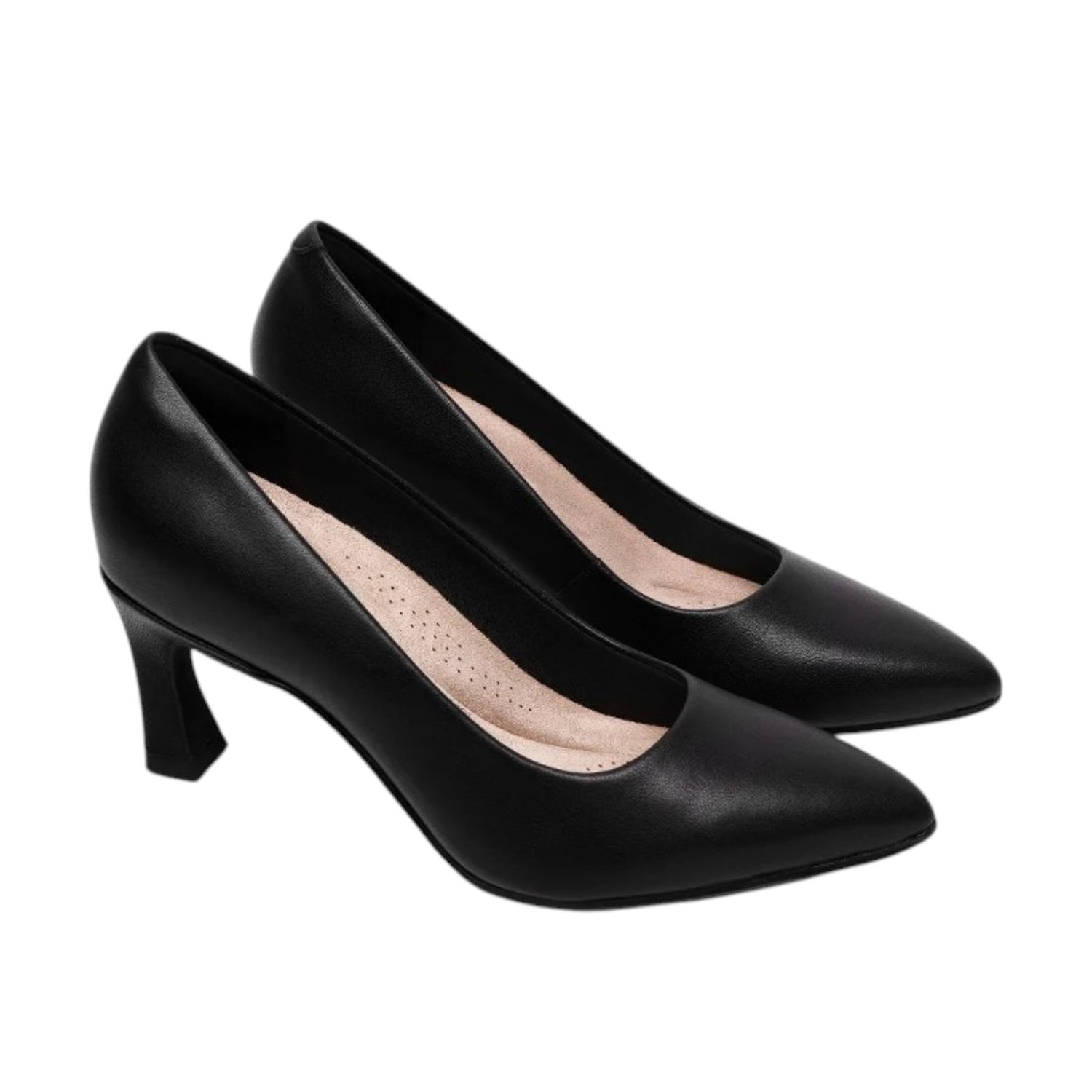 Clarks Tammitha Eve Décolletté in Pelle Nera con Tacco Alto 70mm