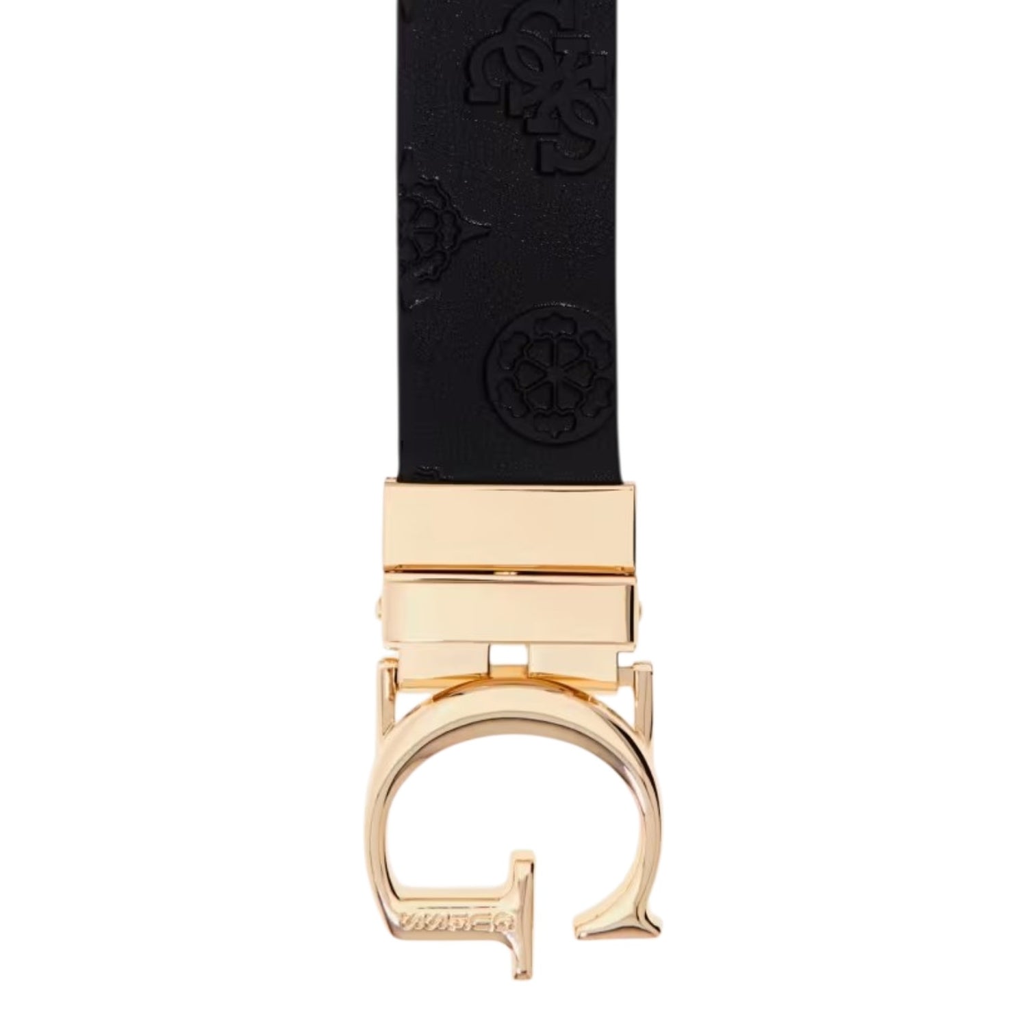 Guess Cintura Donna Nera Osso James logo 4G Double