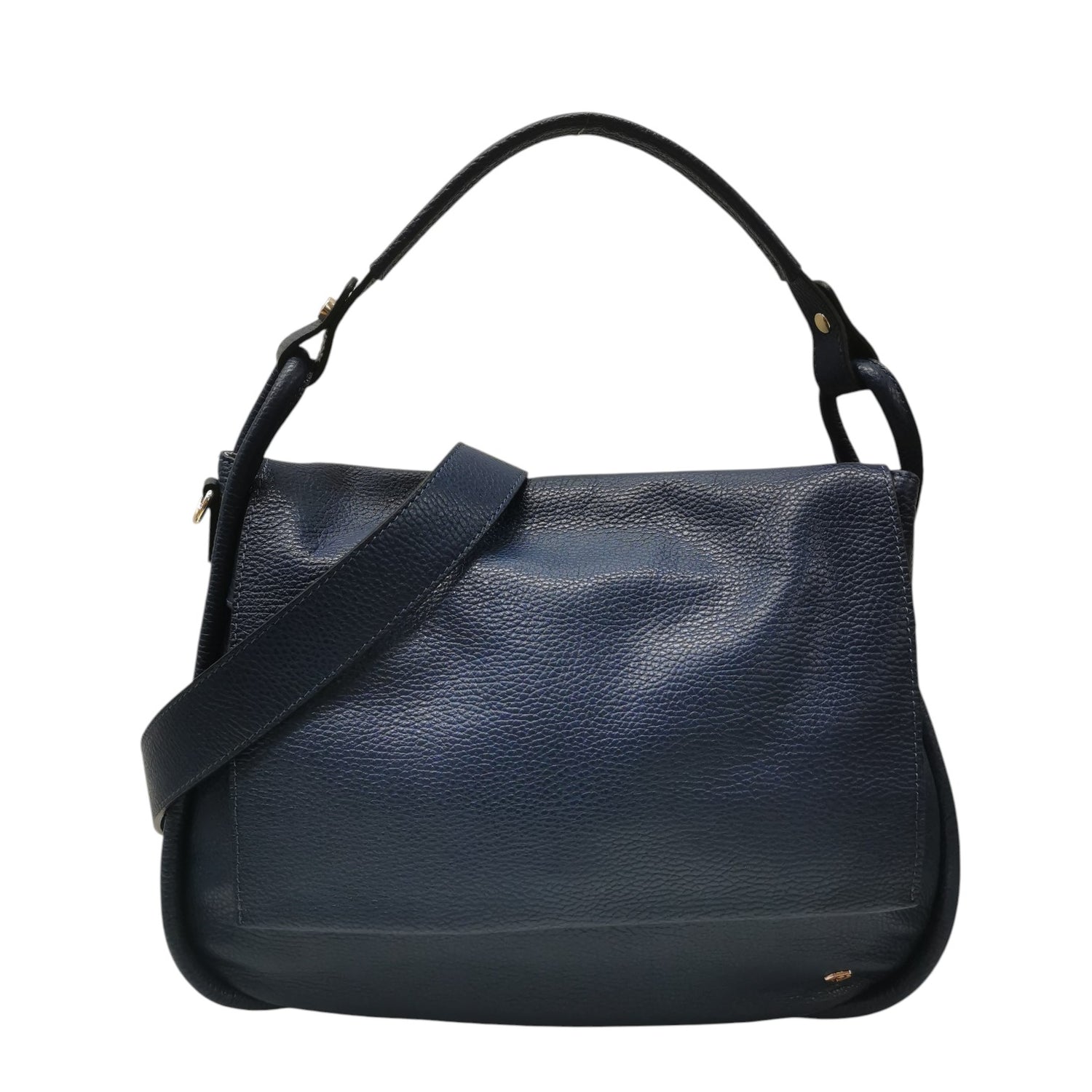 Caleidos Borsa a Spalla Donna Blu in Pelle con Tracolla