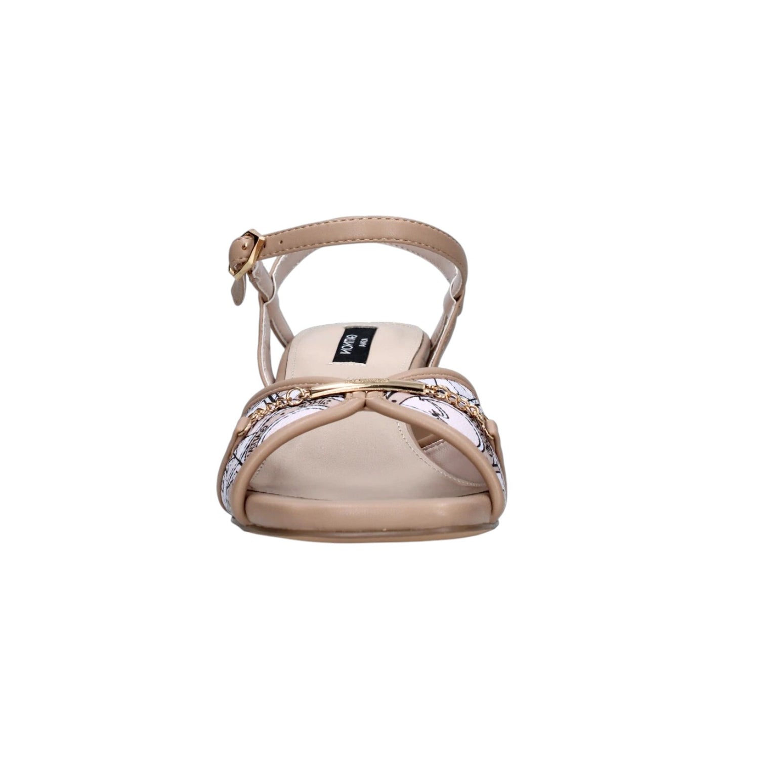 Gattinoni Sandalo Donna in Ecopelle Nudo Stampa Teodosia e Tacco 60mm