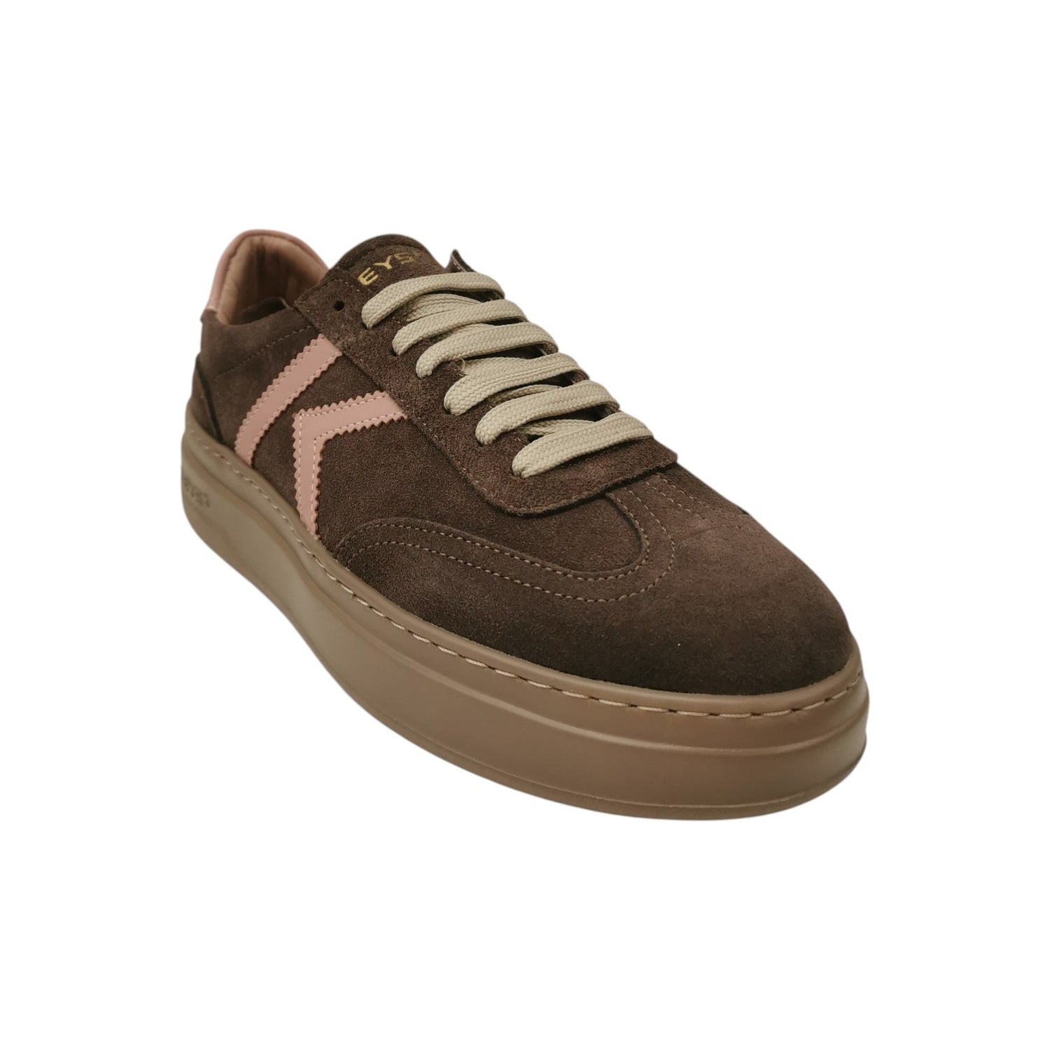 Keys Sneakers Donna Marrone Rosa in Camoscio