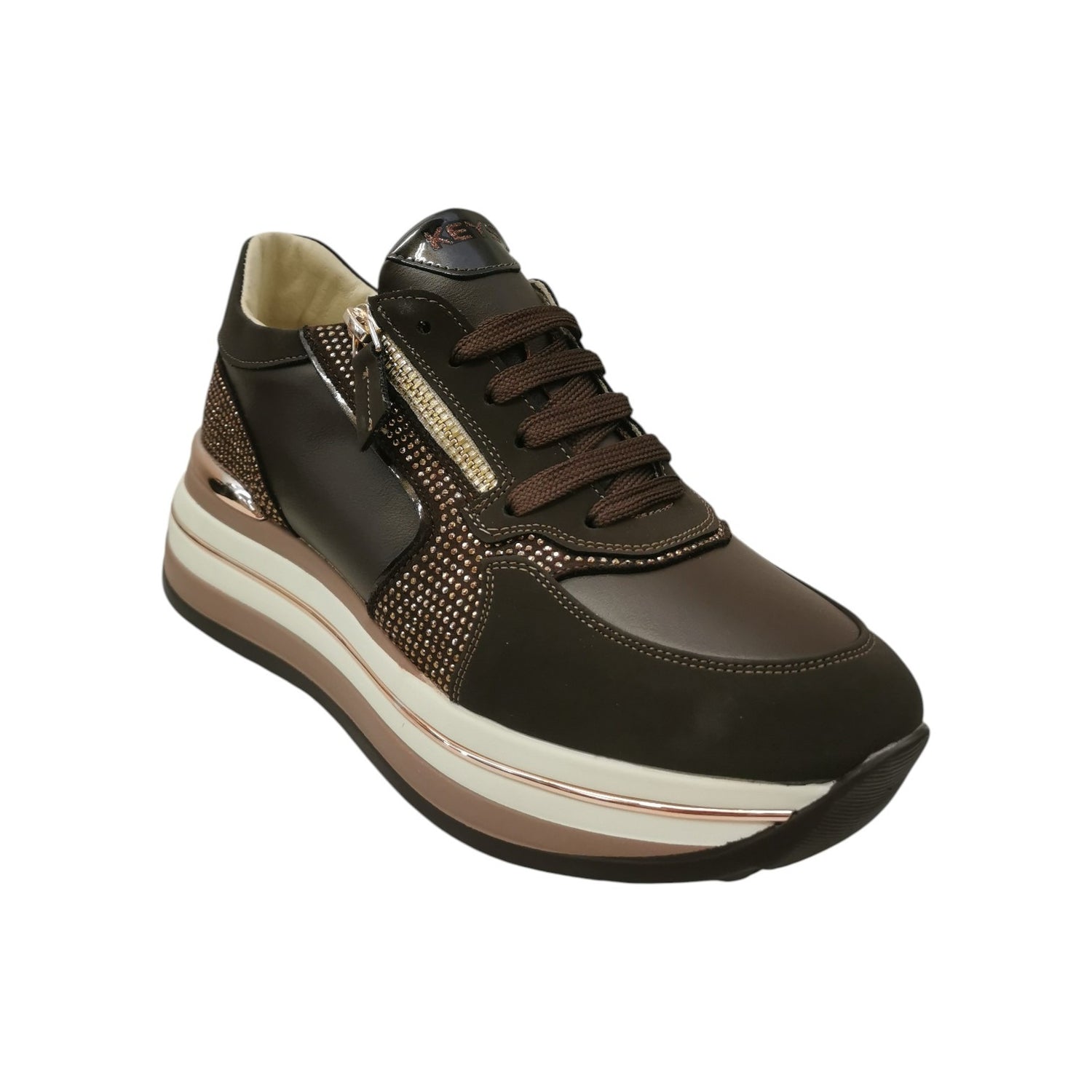 Keys Seakers Donna Marrone Platform Alto 60mm