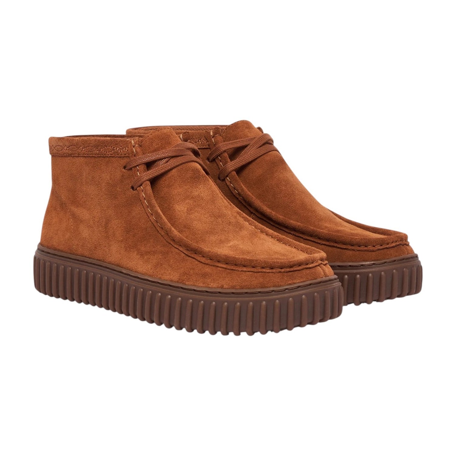 Clarks Torhill Hi Polacchino Uomo in Camoscio Ginger
