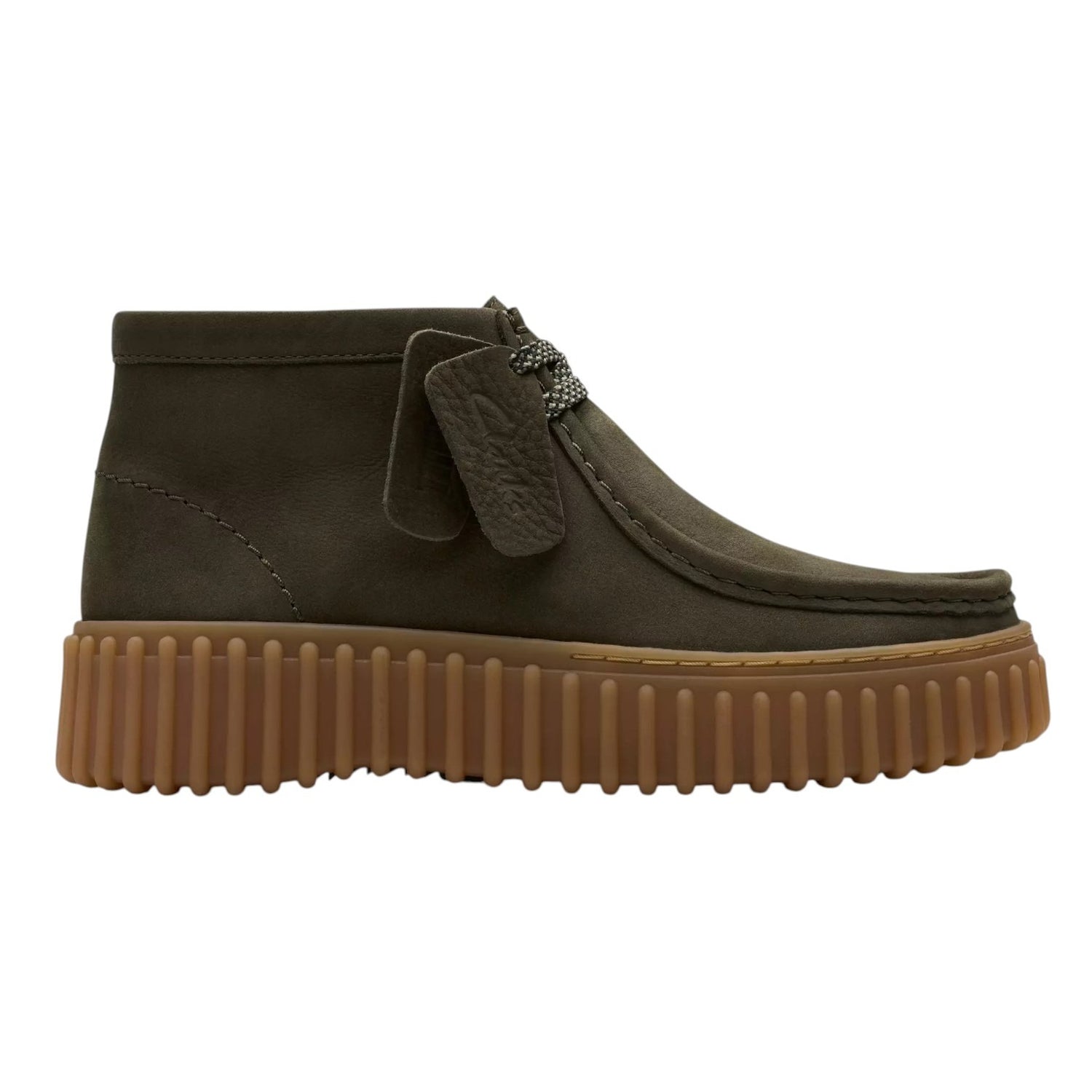 Clarks Torhill Moss Polacchino Donna in Nabuck Oliva