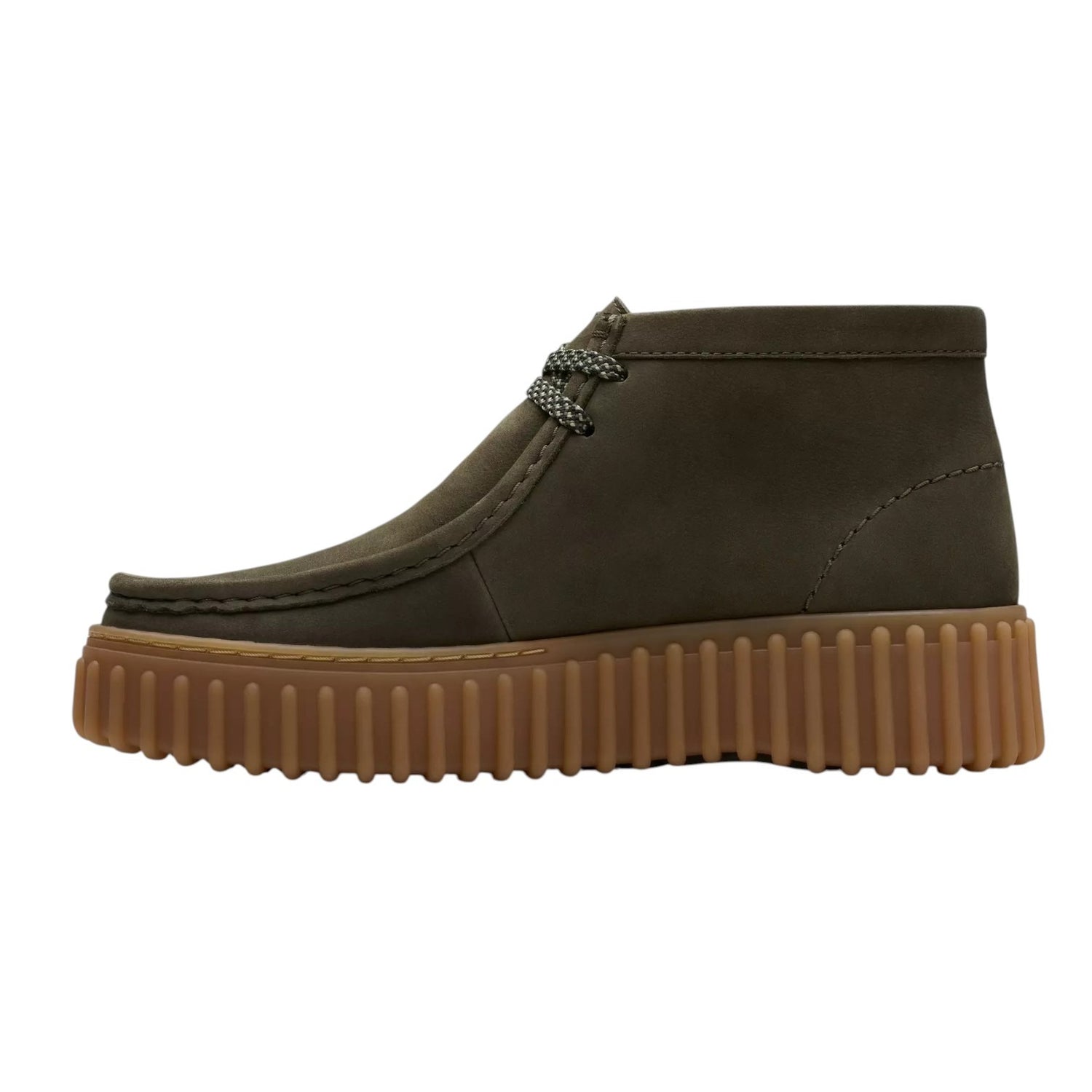Clarks Torhill Moss Polacchino Donna in Nabuck Oliva