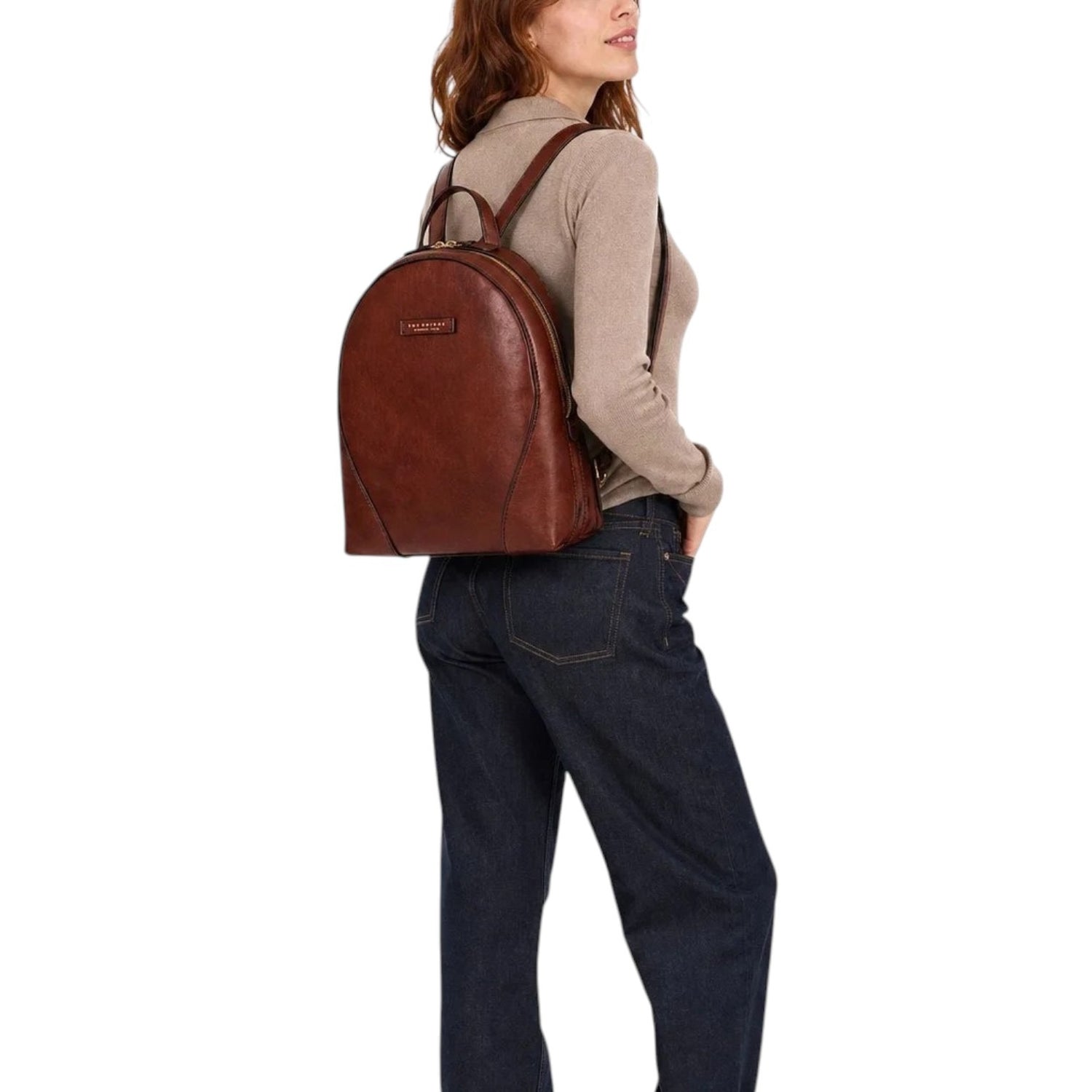 The Bridge Zaino Donna Madga in Pelle Cuoio