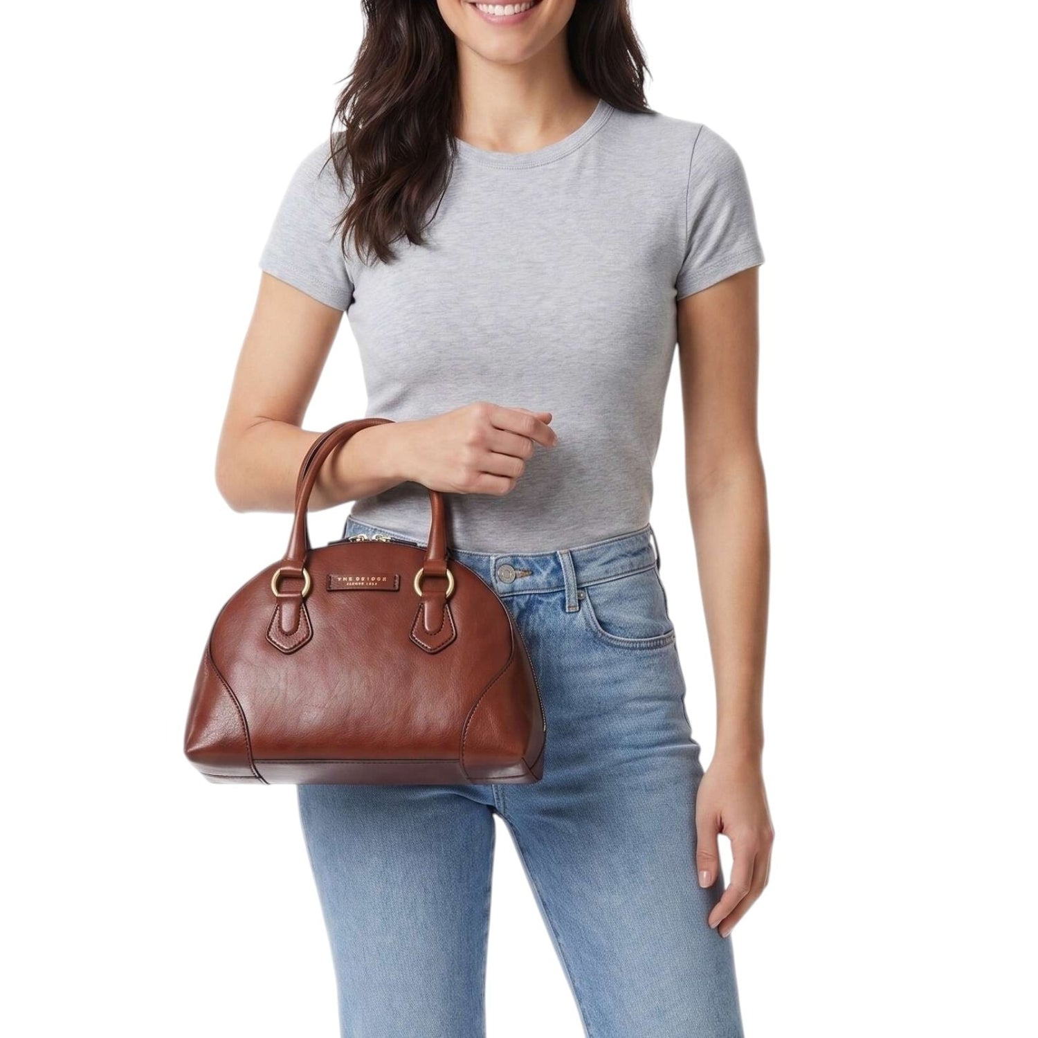 The Bridge Borsa a Mano Donna Magda in Pelle Cuoio con Tracolla