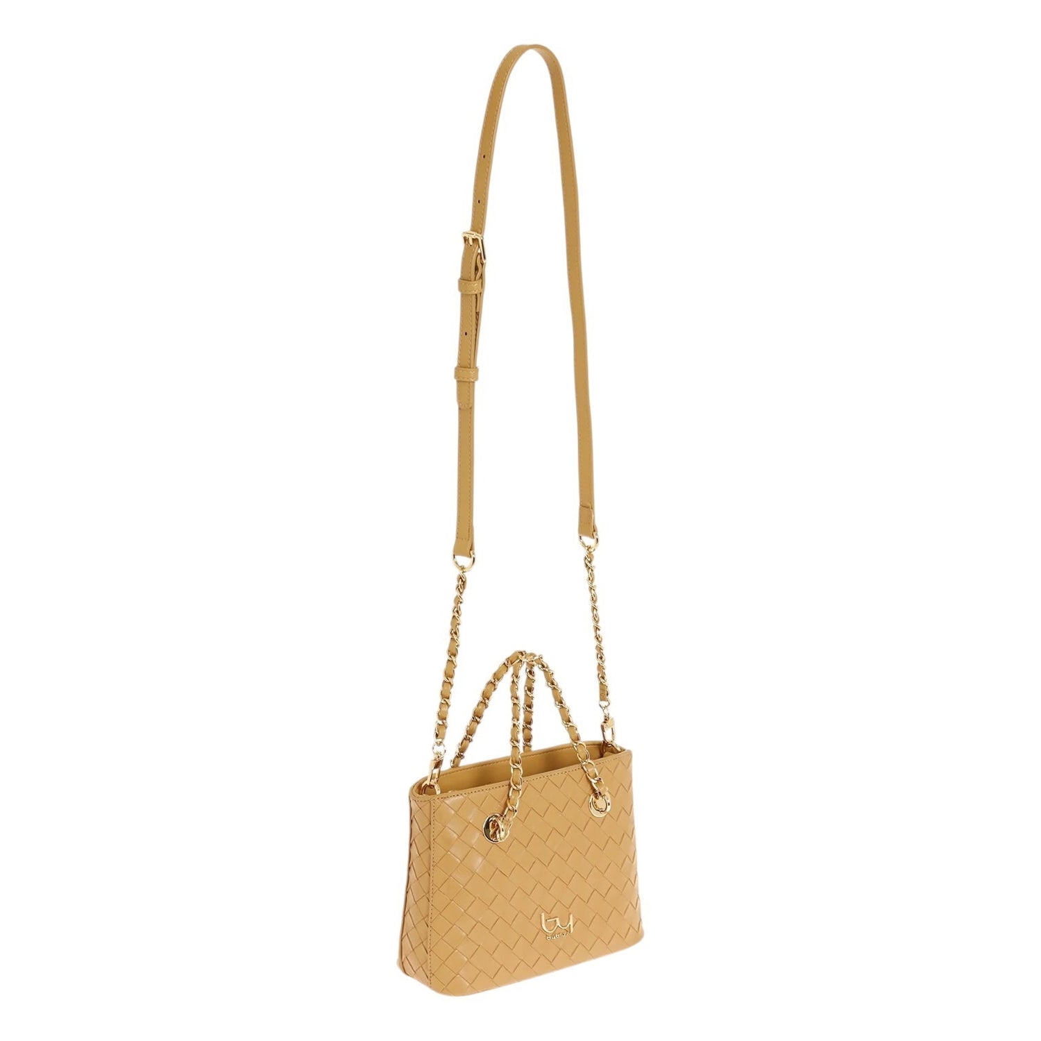 By Byblos Borsa a Mano Donna Naturale Intrecciato con Tracolla