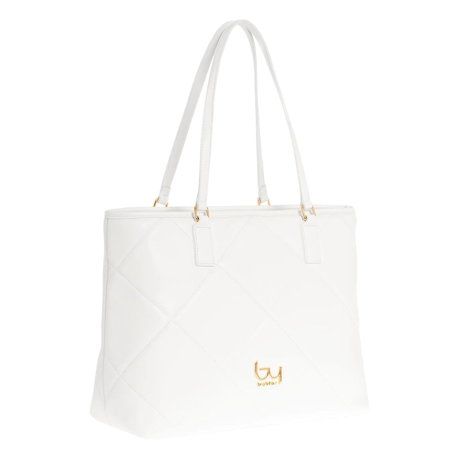 By Byblos Shopper Donna Trapuntata Bianca in Ecopelle