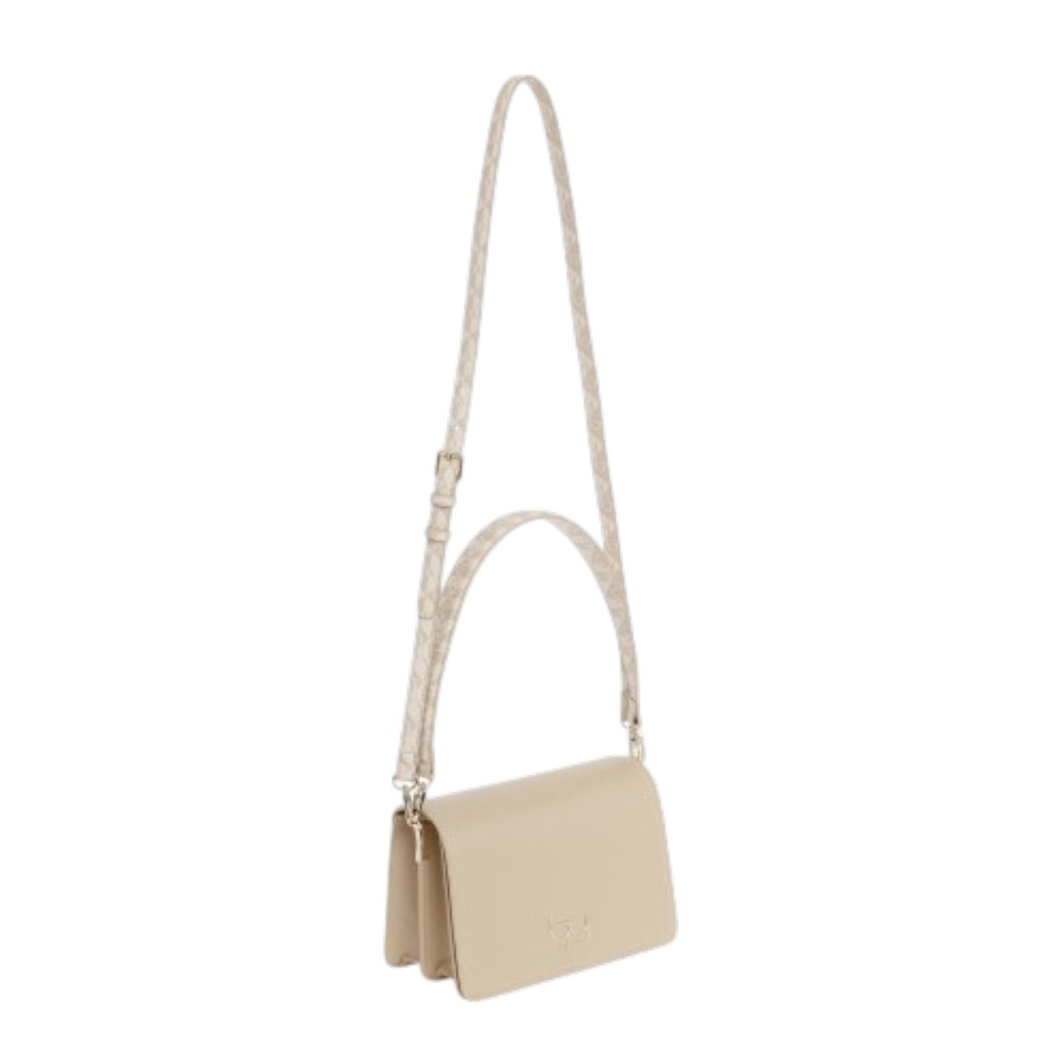 By Byblos Borsa a Spalla Donna Saffiano Sabbia con Tracolla Logata